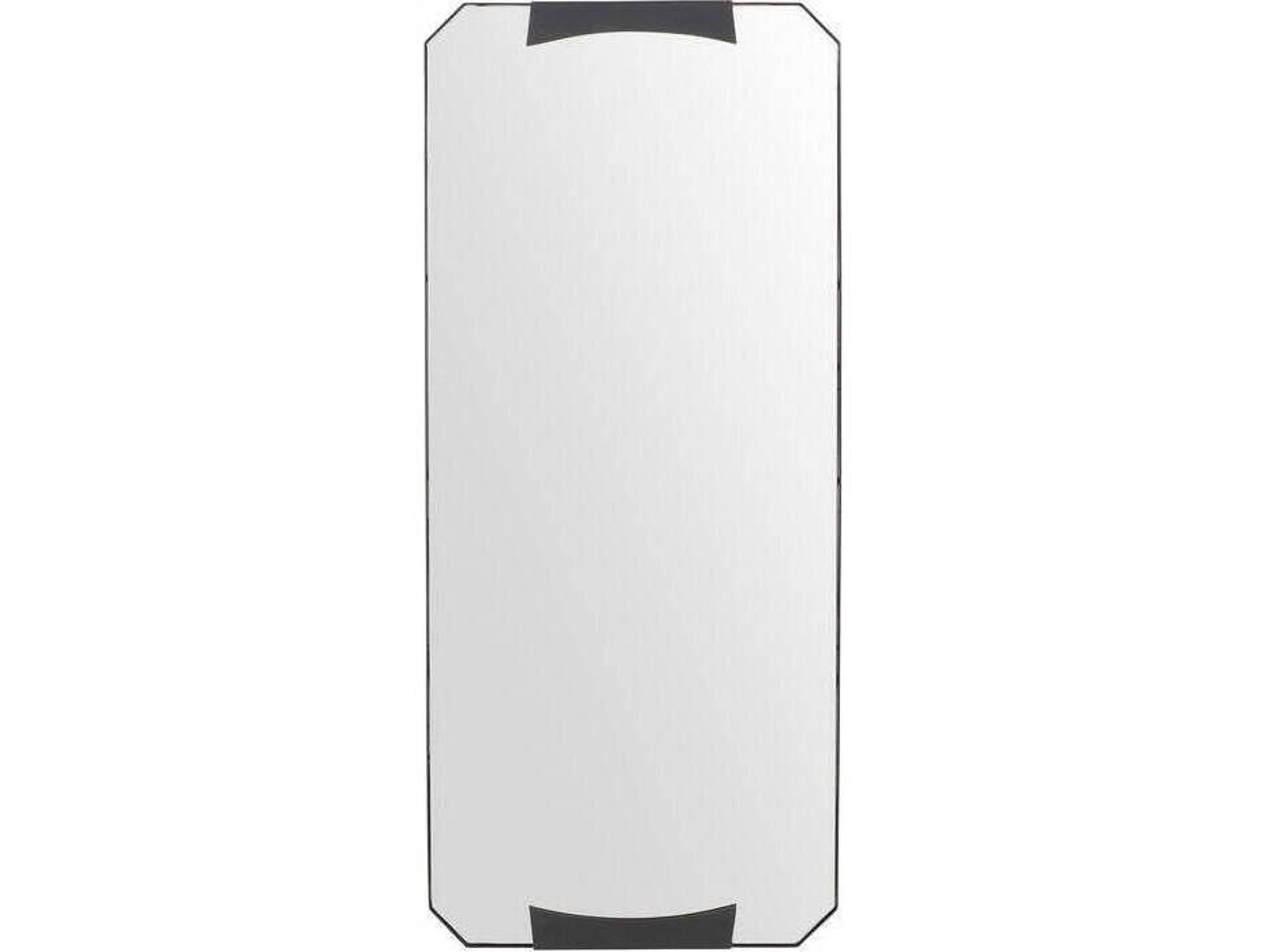 Arteriors Home Kris Bronze Blackened Iron Plain Black Rectangular Wall Mirror