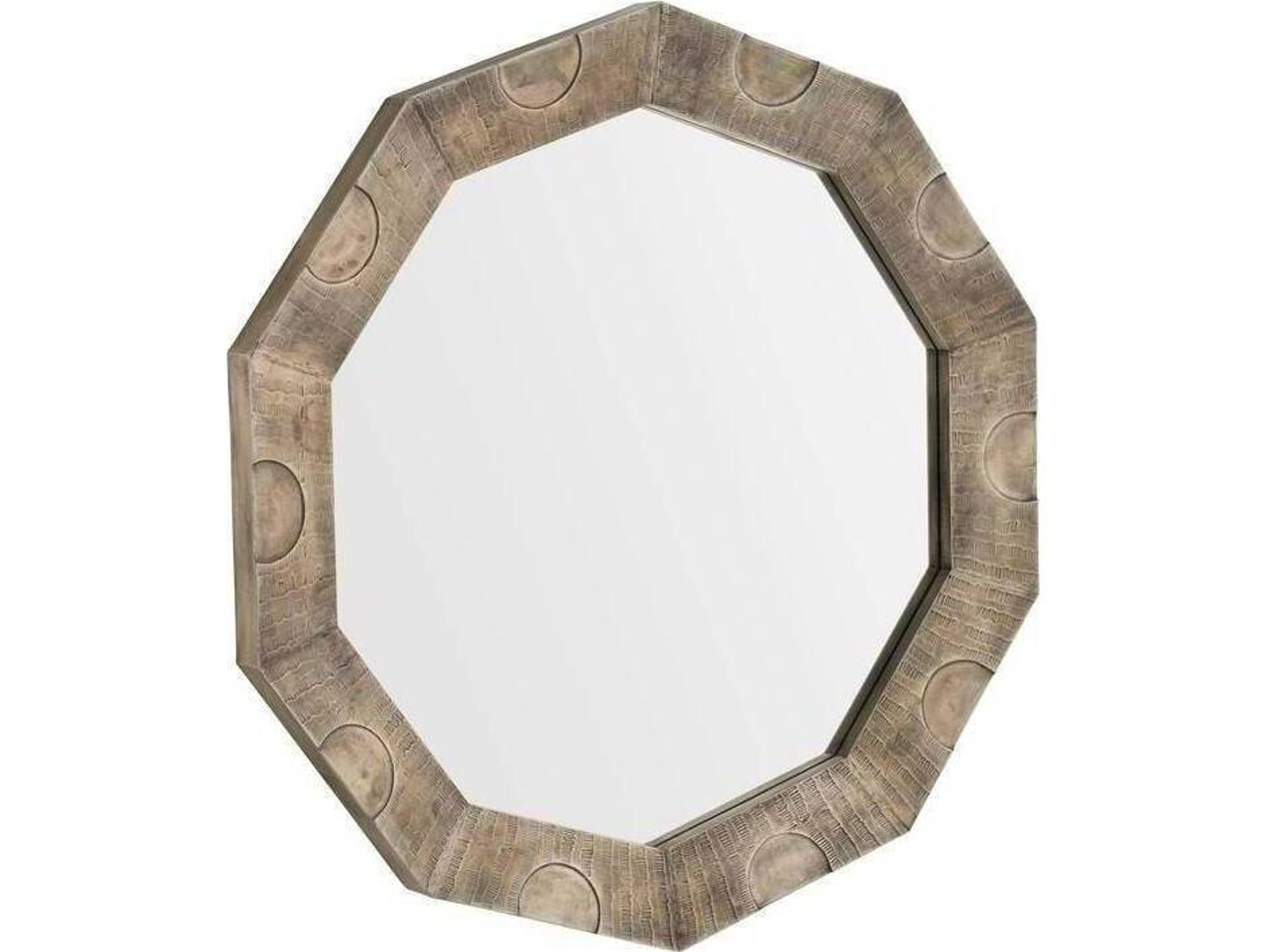Arteriors Home Kiernan Burnished Silver Plain Gray Wall Mirror