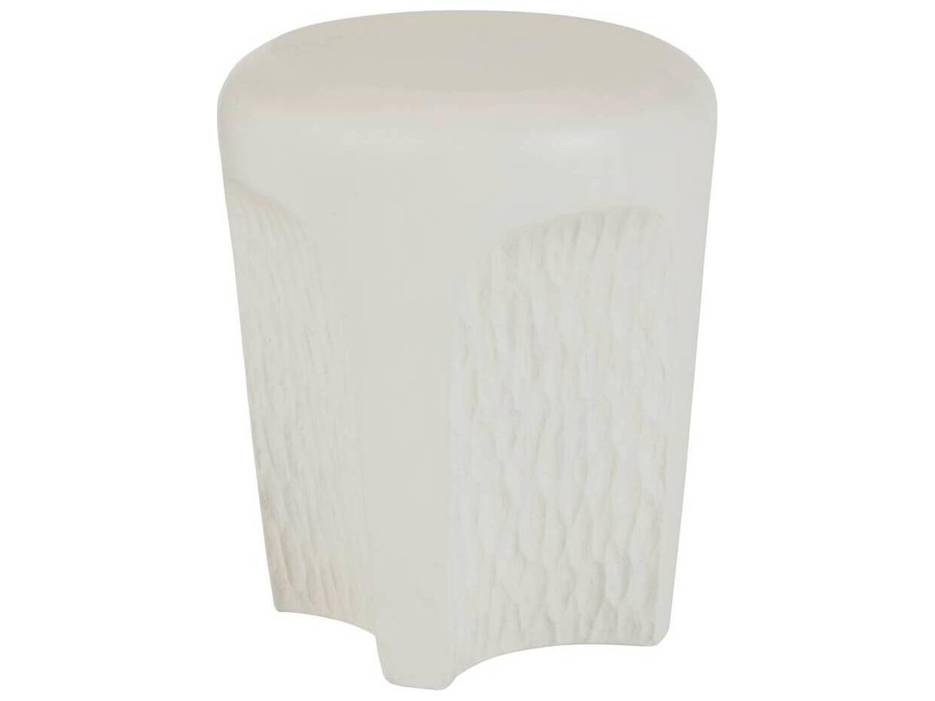 Arteriors Outdoor Caper Ivory Concrete Round End Table