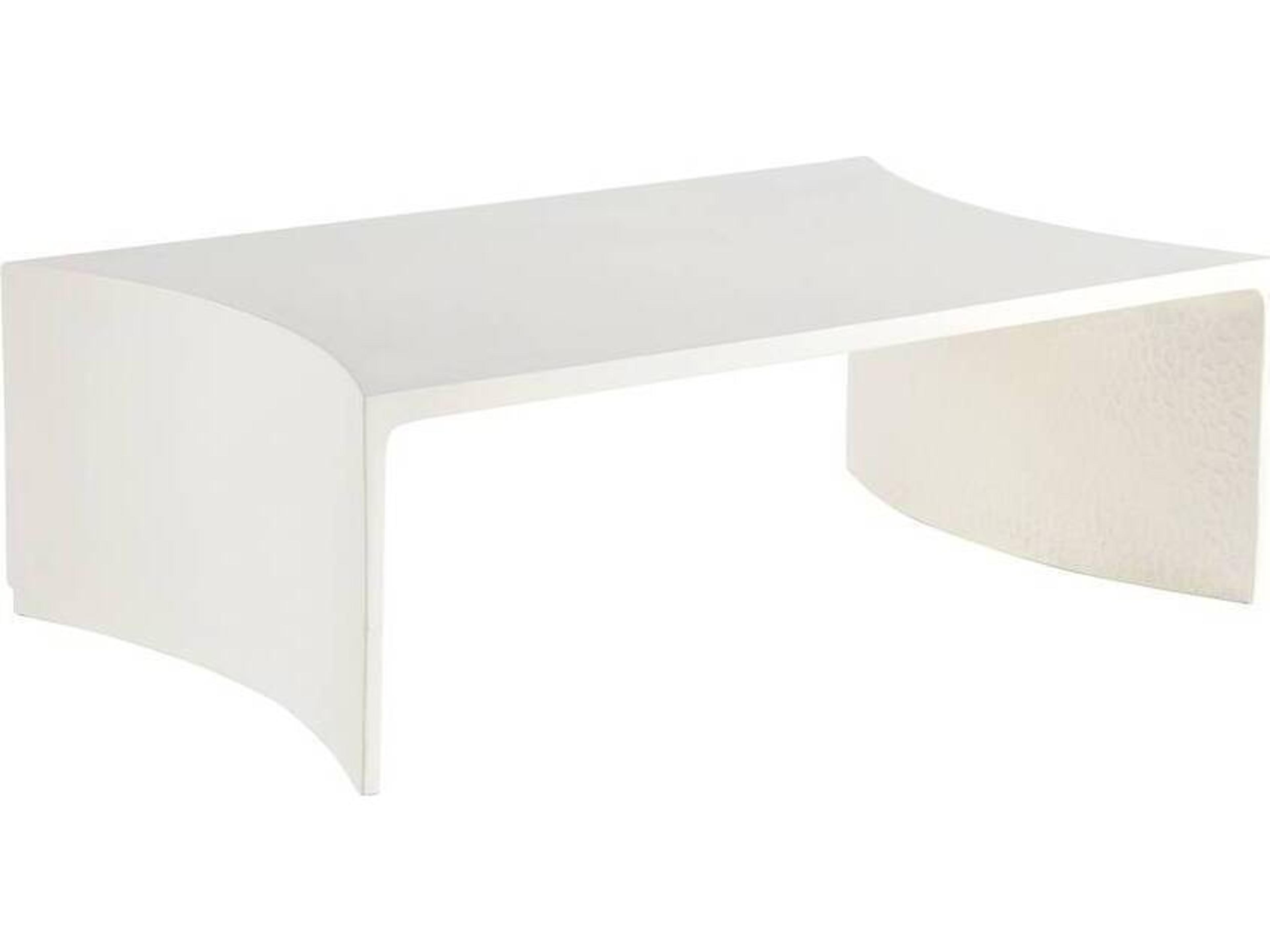Arteriors Outdoor Haney Ivory Concrete Rectangular Coffee Table