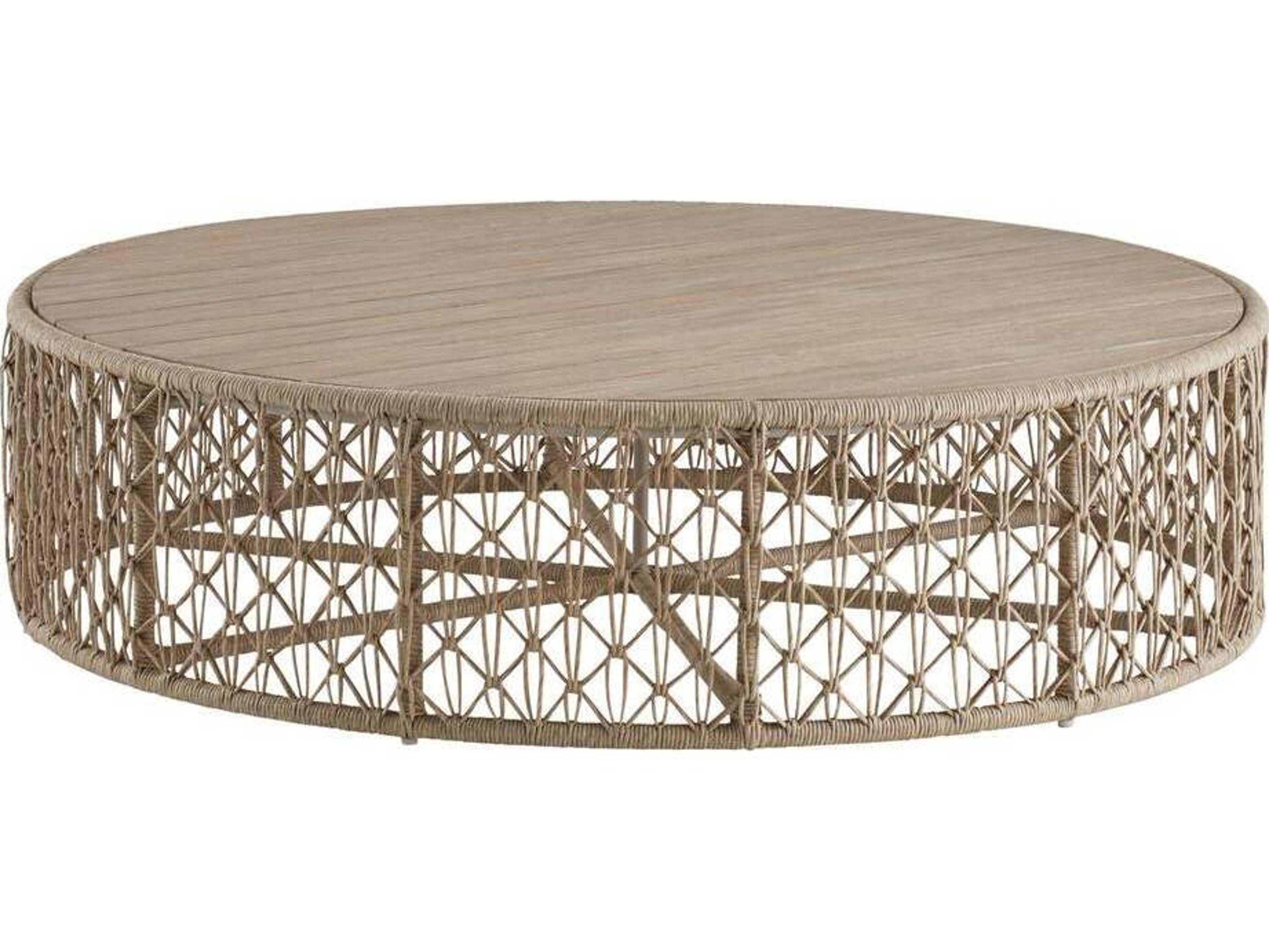Arteriors Outdoor Hugo Dune Teak Round Coffee Table