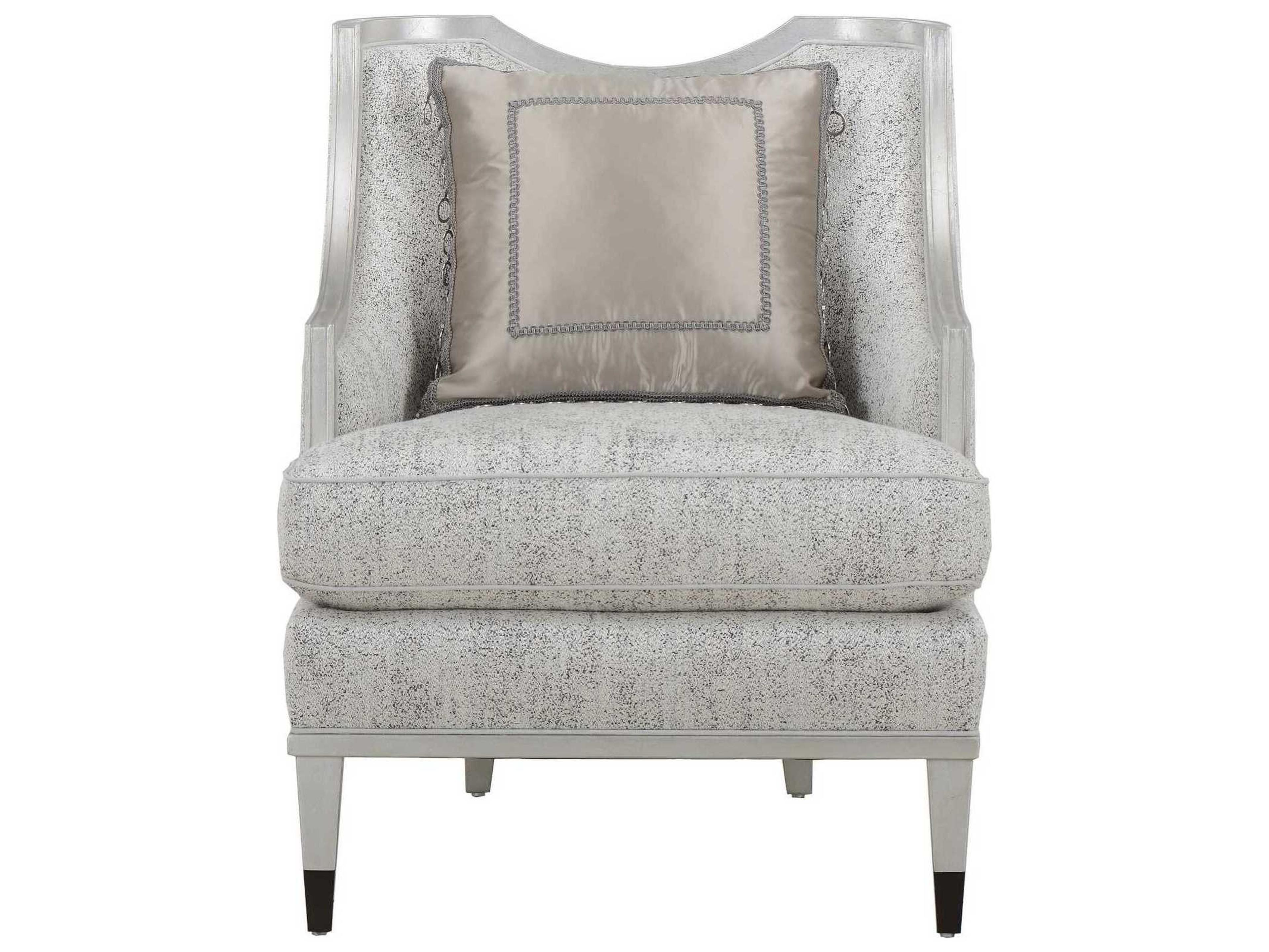 A.R.T. Furniture Harper Bezel Silver Fabric Accent Chair