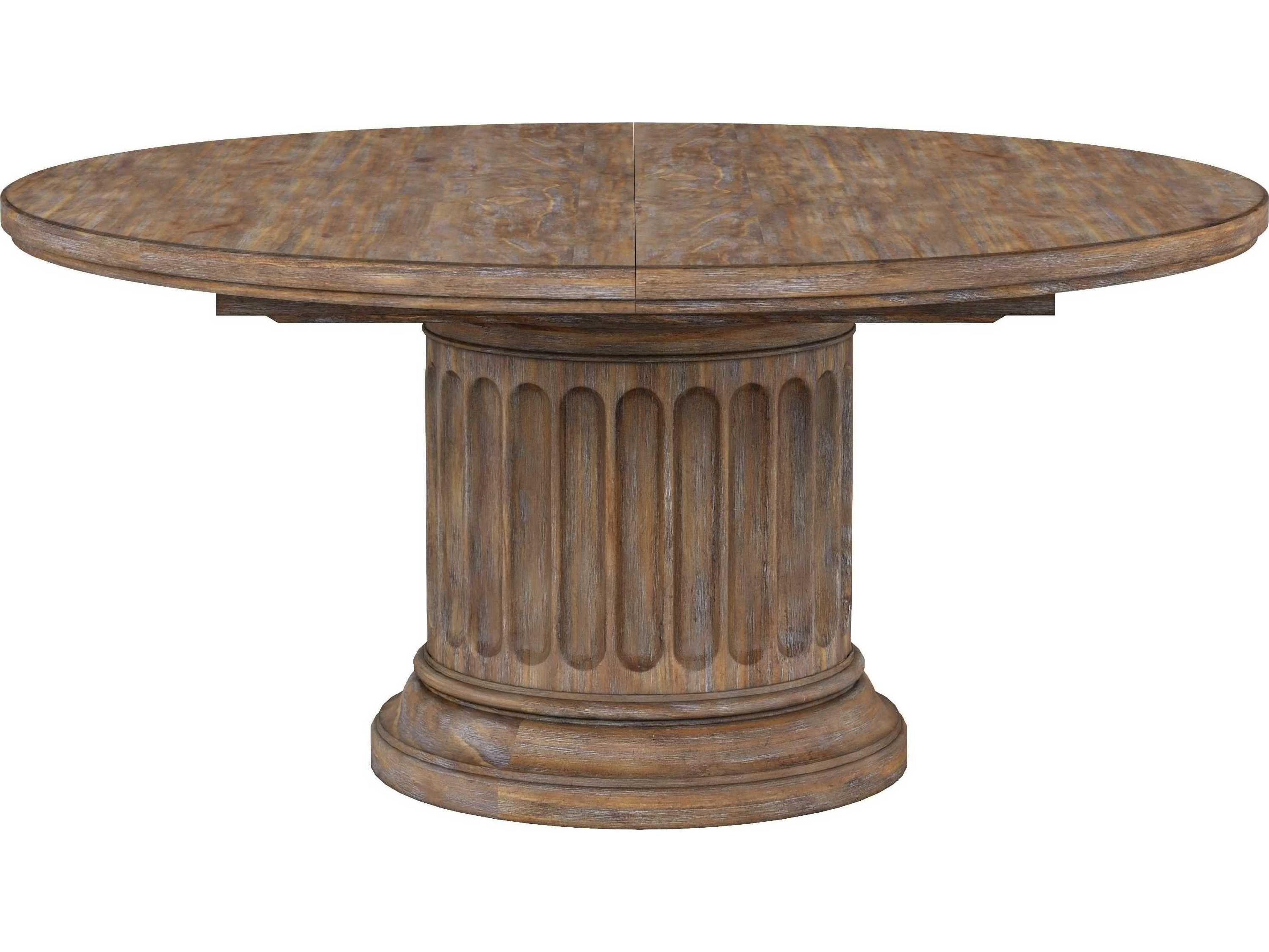 A.R.T. Furniture Architrave Round Wood Almond Dining Table