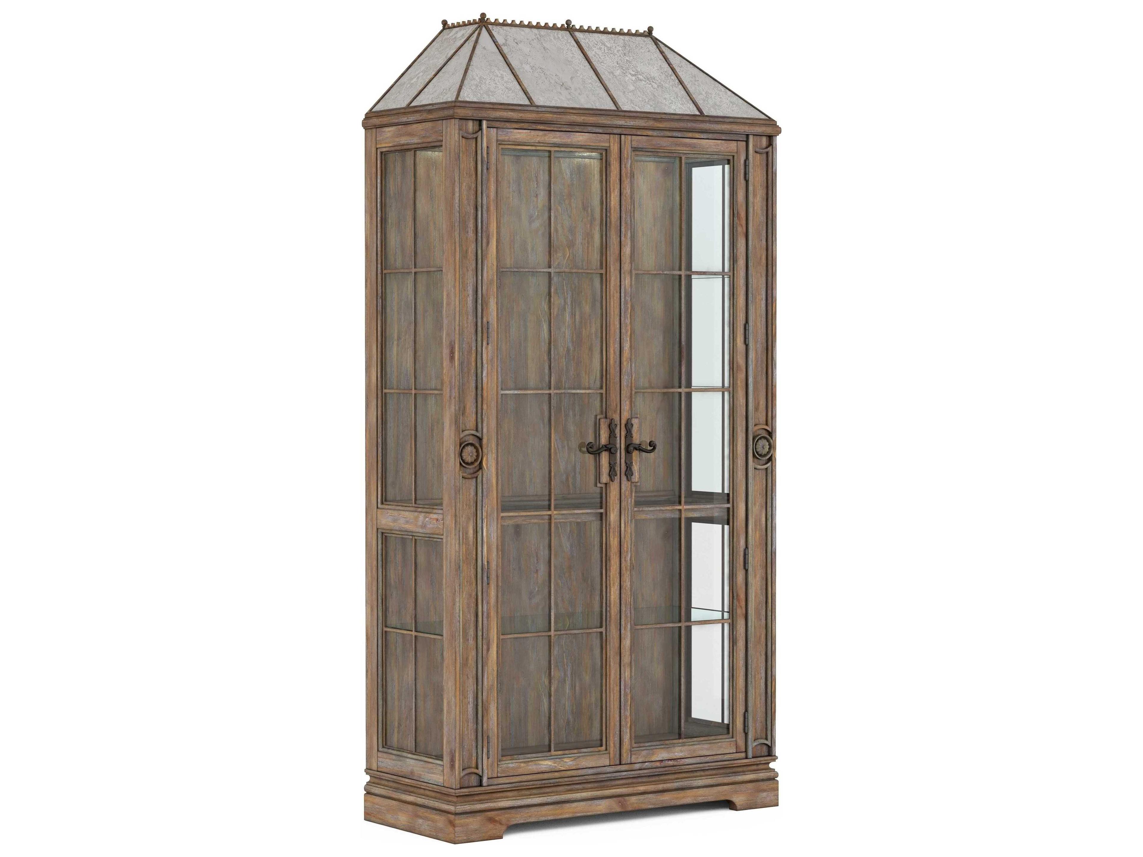 A.R.T. Furniture Architrave Pine Wood Almond Display Cabinet