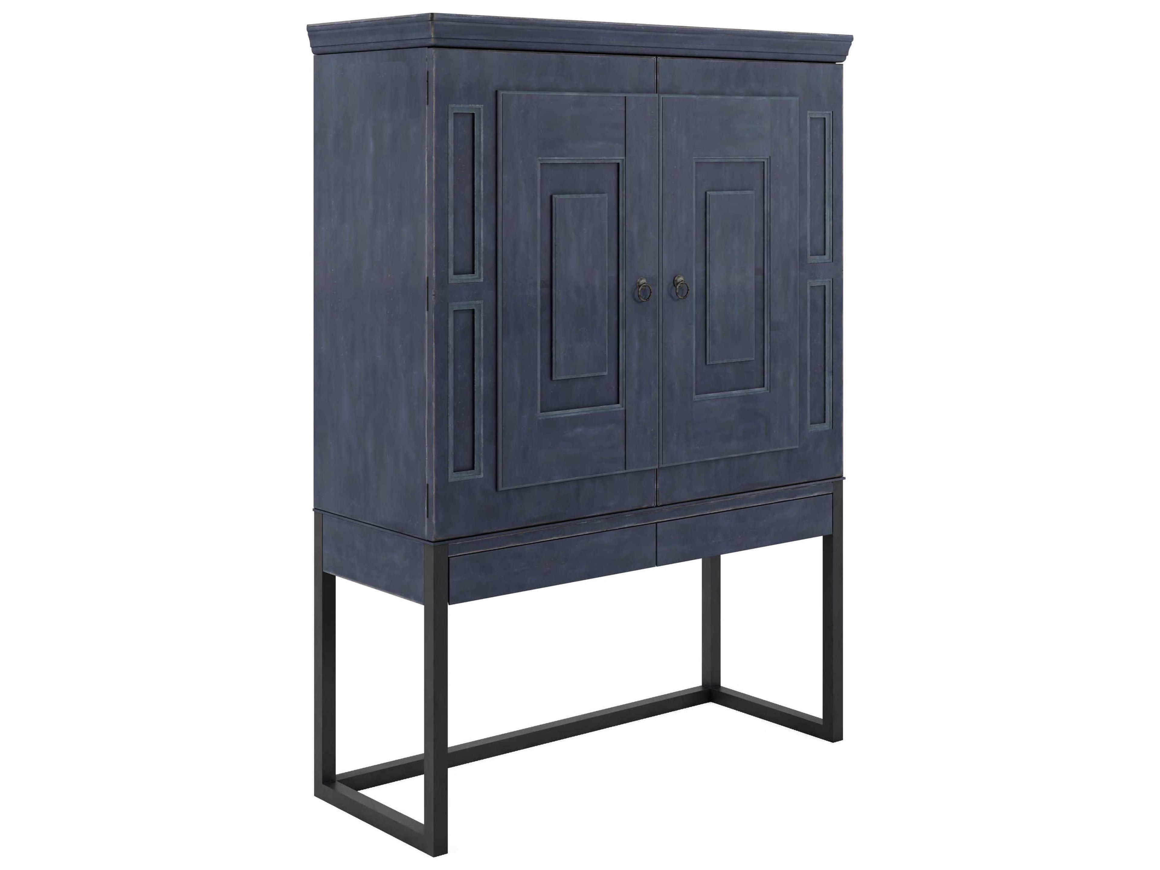 A.R.T. Furniture Alcove Slate Gray Acacia Wood Secretary Desk