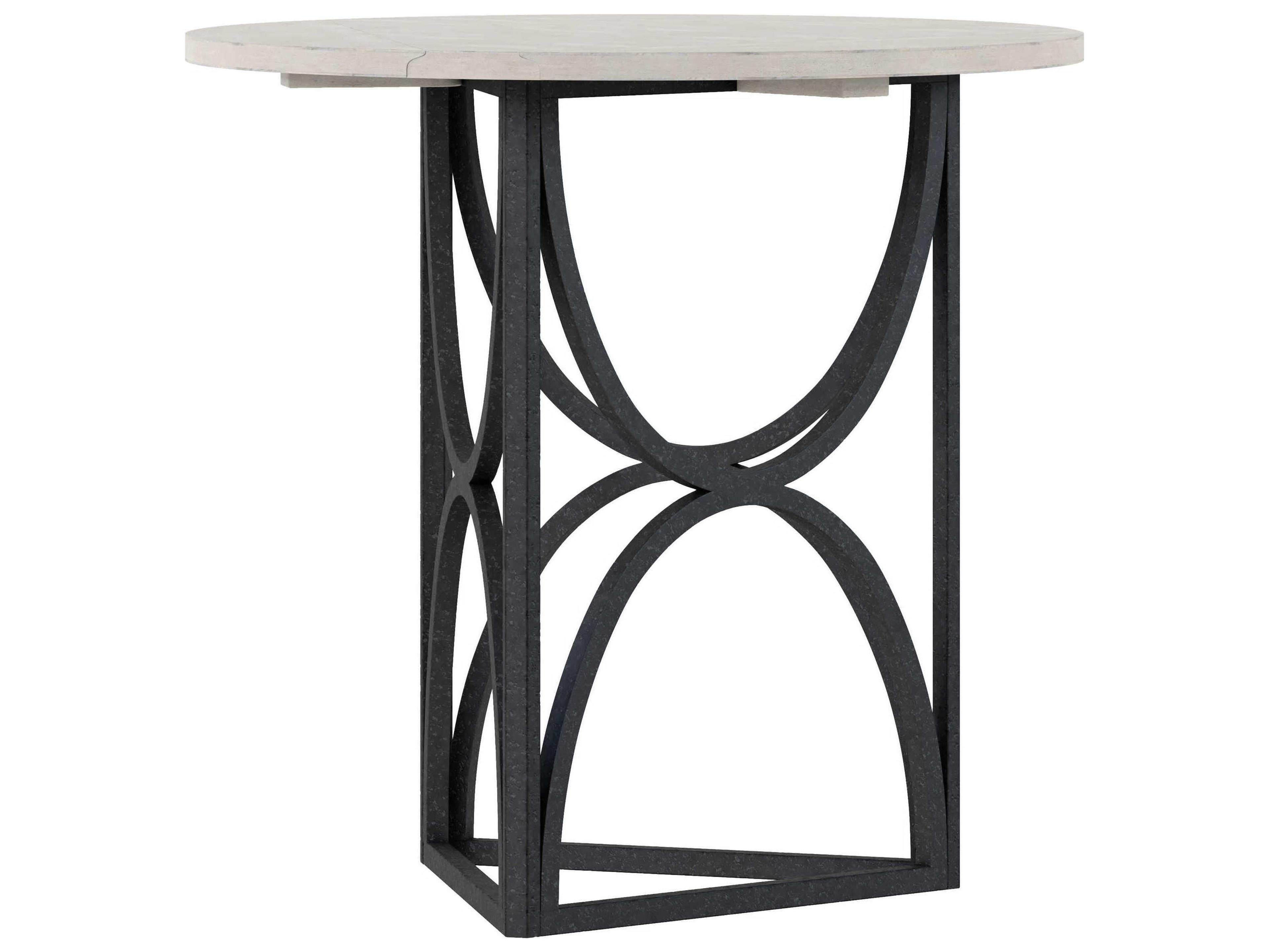 A.R.T. Furniture Alcove Round Wood Belgian Ivory End Table