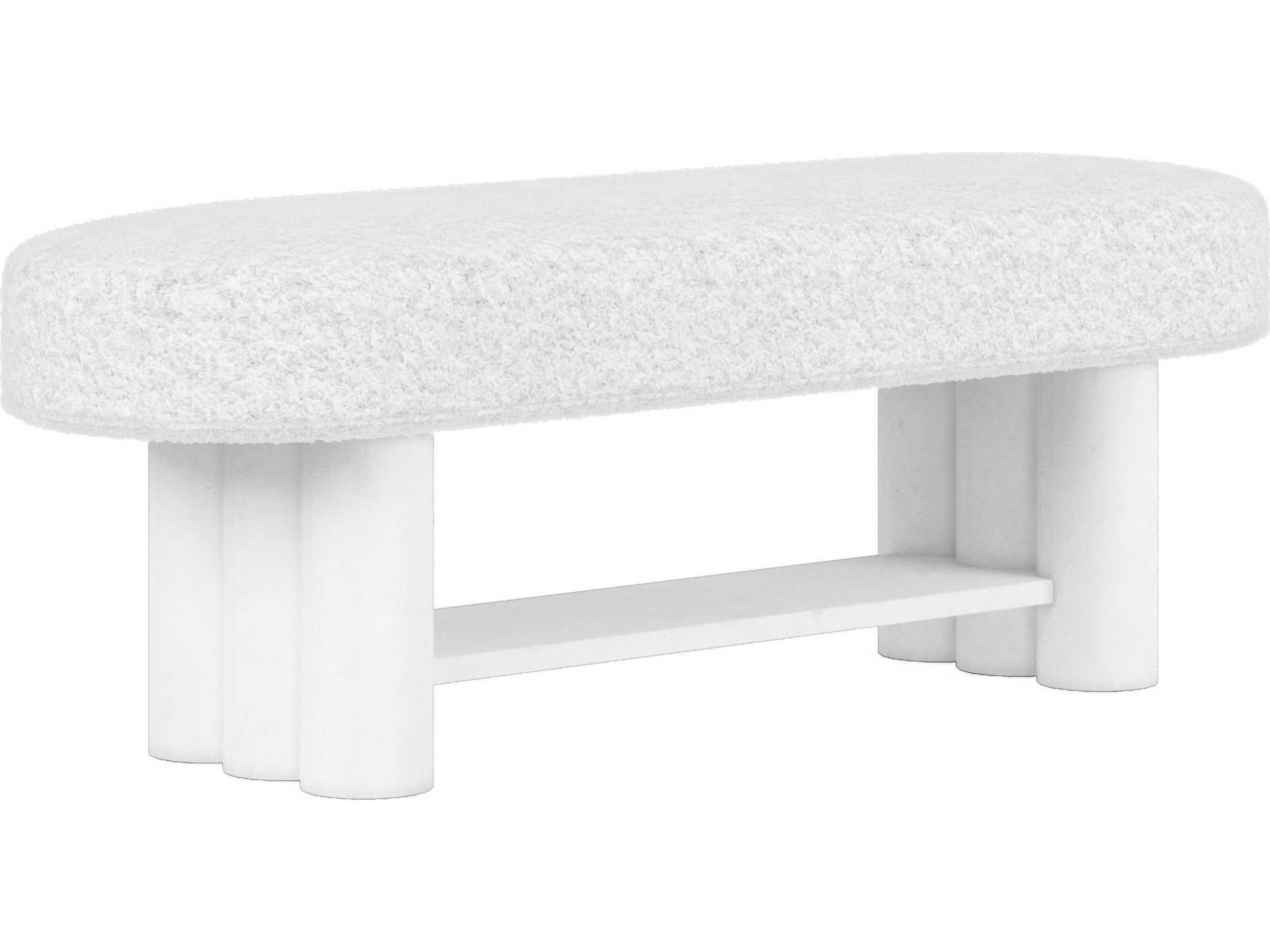 A.R.T. Furniture Garrison White Plaster Parrawood Vanity Table