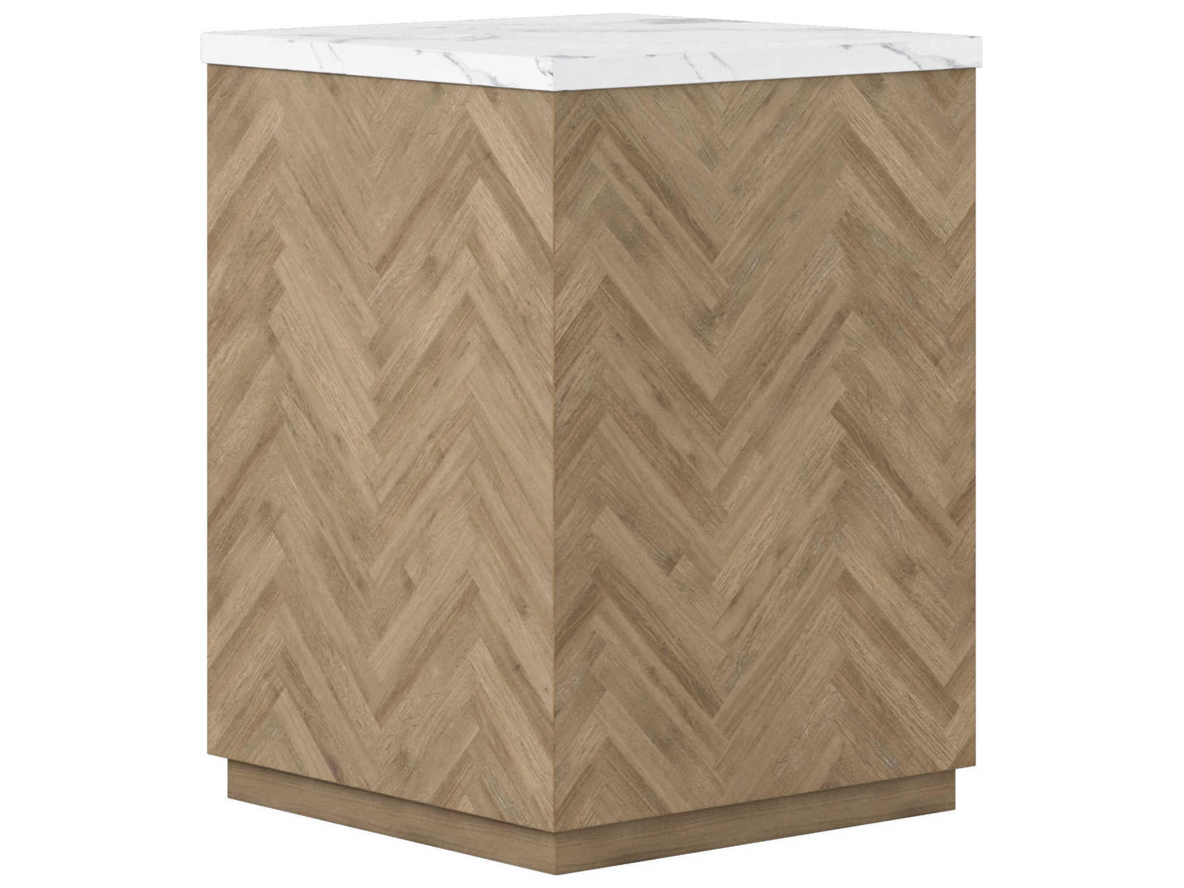 A.R.T. Furniture Garrison Square Stone Washed Oak End Table