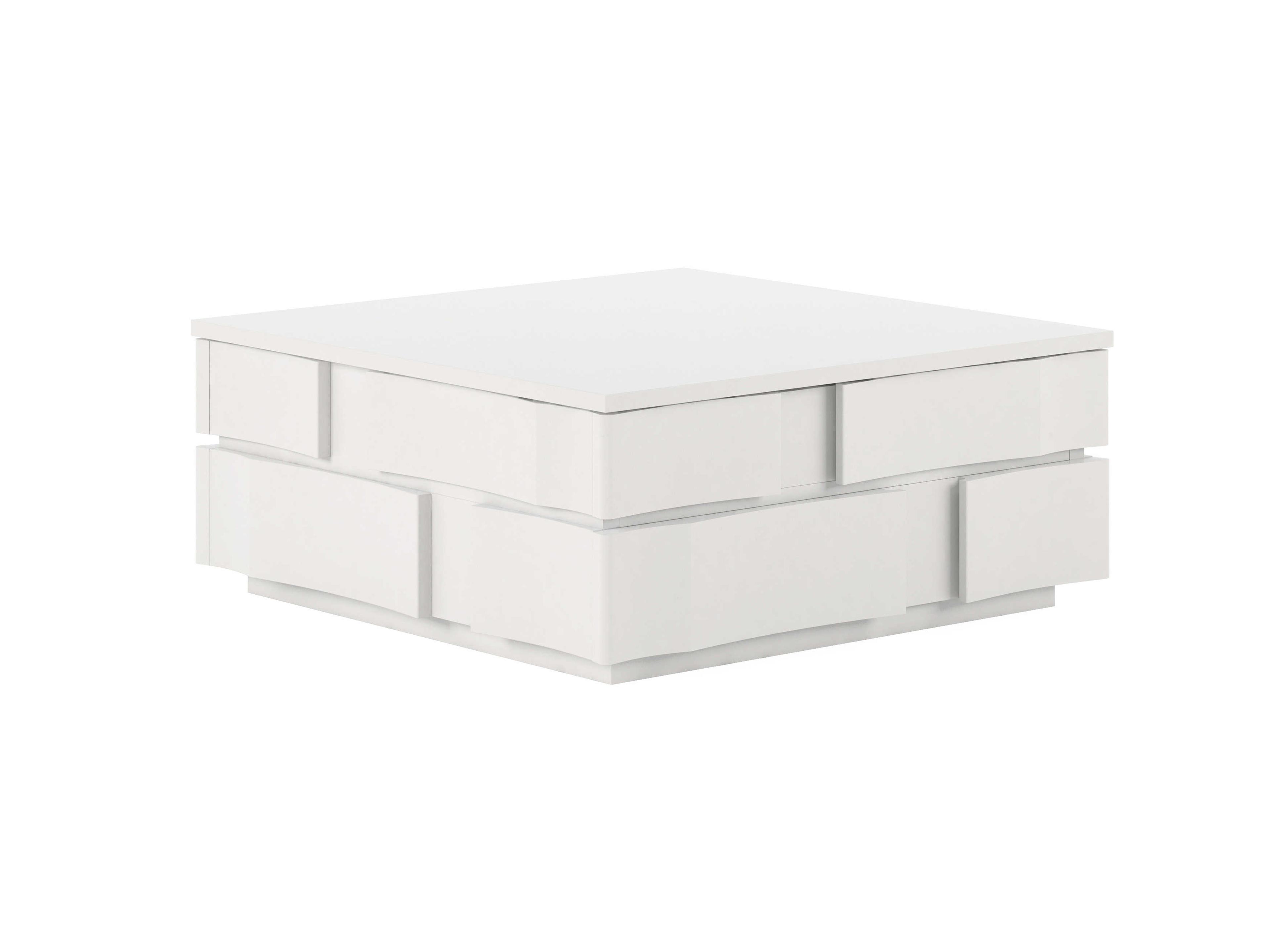 A.R.T. Furniture Portico Wood Stucco White Cocktail Table