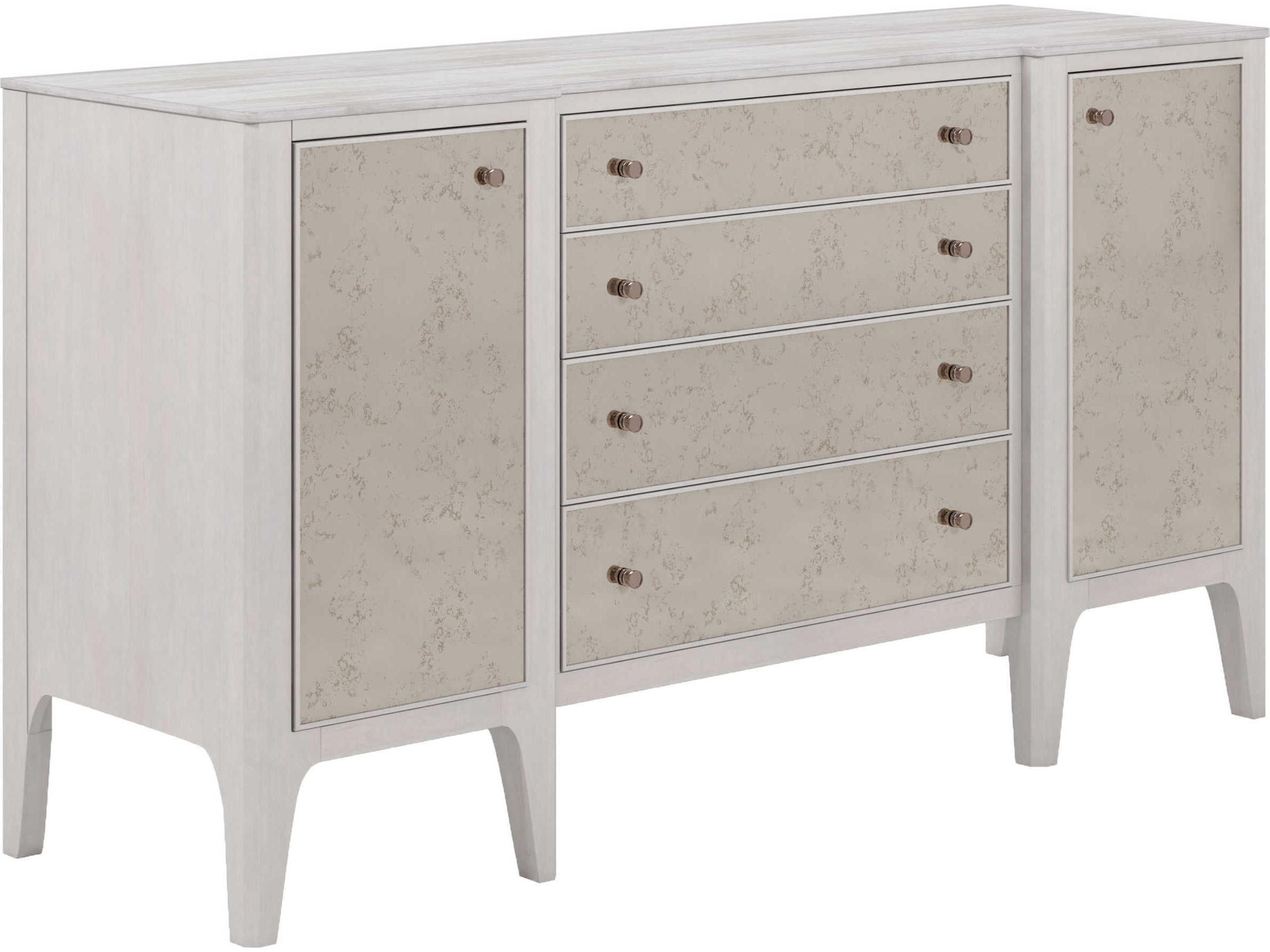 A.R.T. Furniture Mezzanine 68" Poplar Wood Dove Gray Sideboard