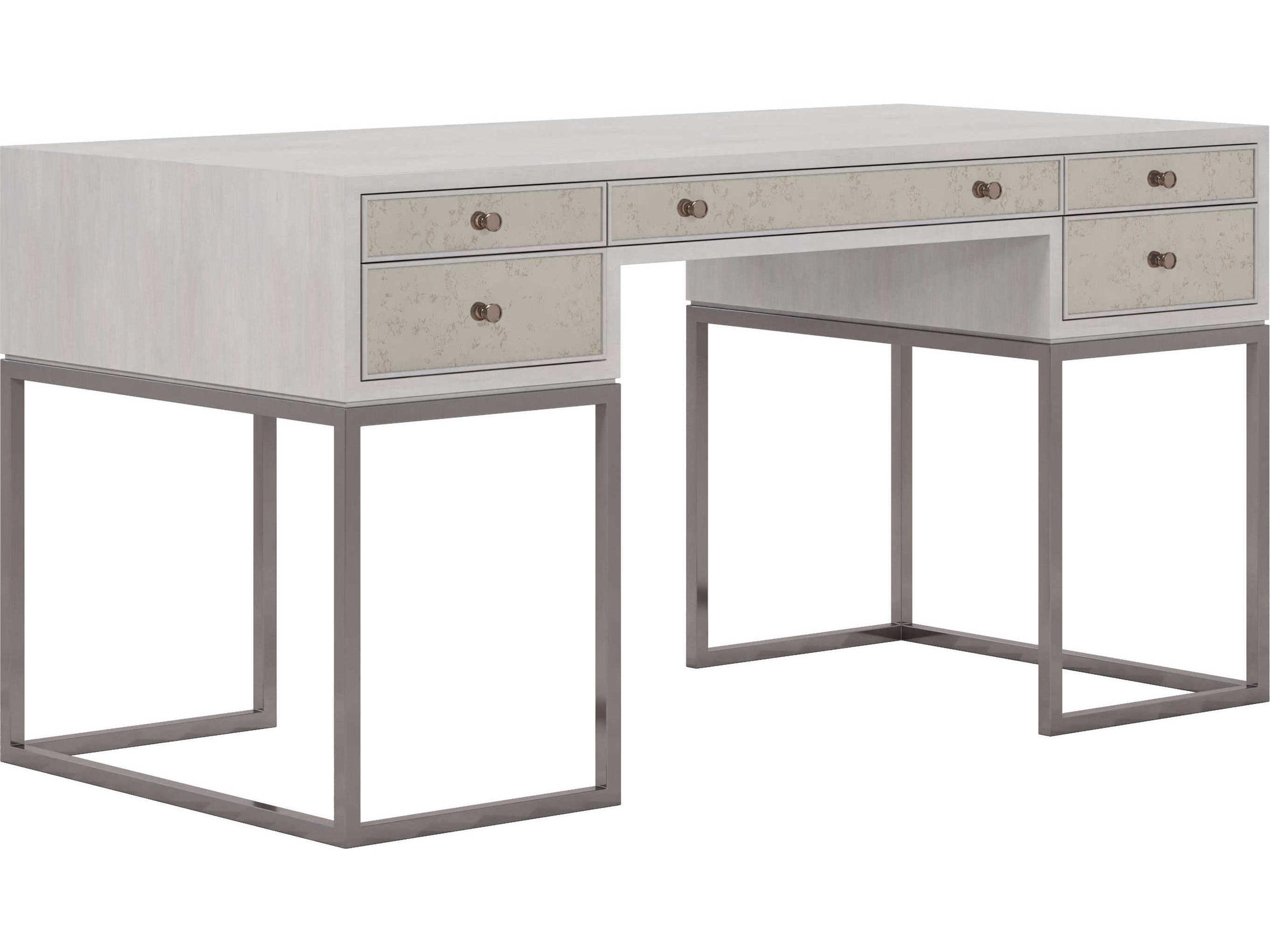 A.R.T. Furniture Mezzanine Dove Gray Poplar Wood Writing Desk