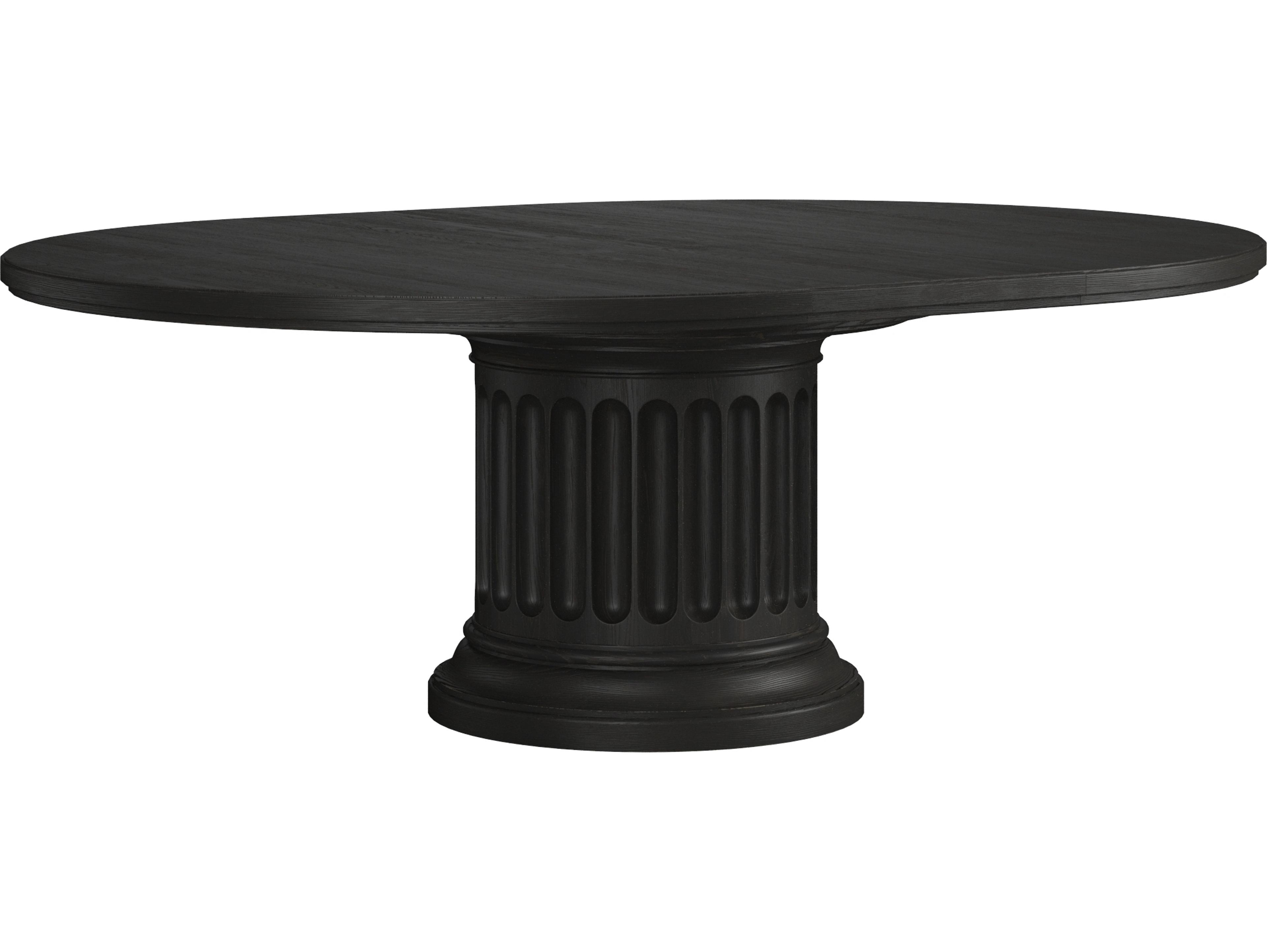A.R.T. Furniture Atrium Round Wood Black Dining Table