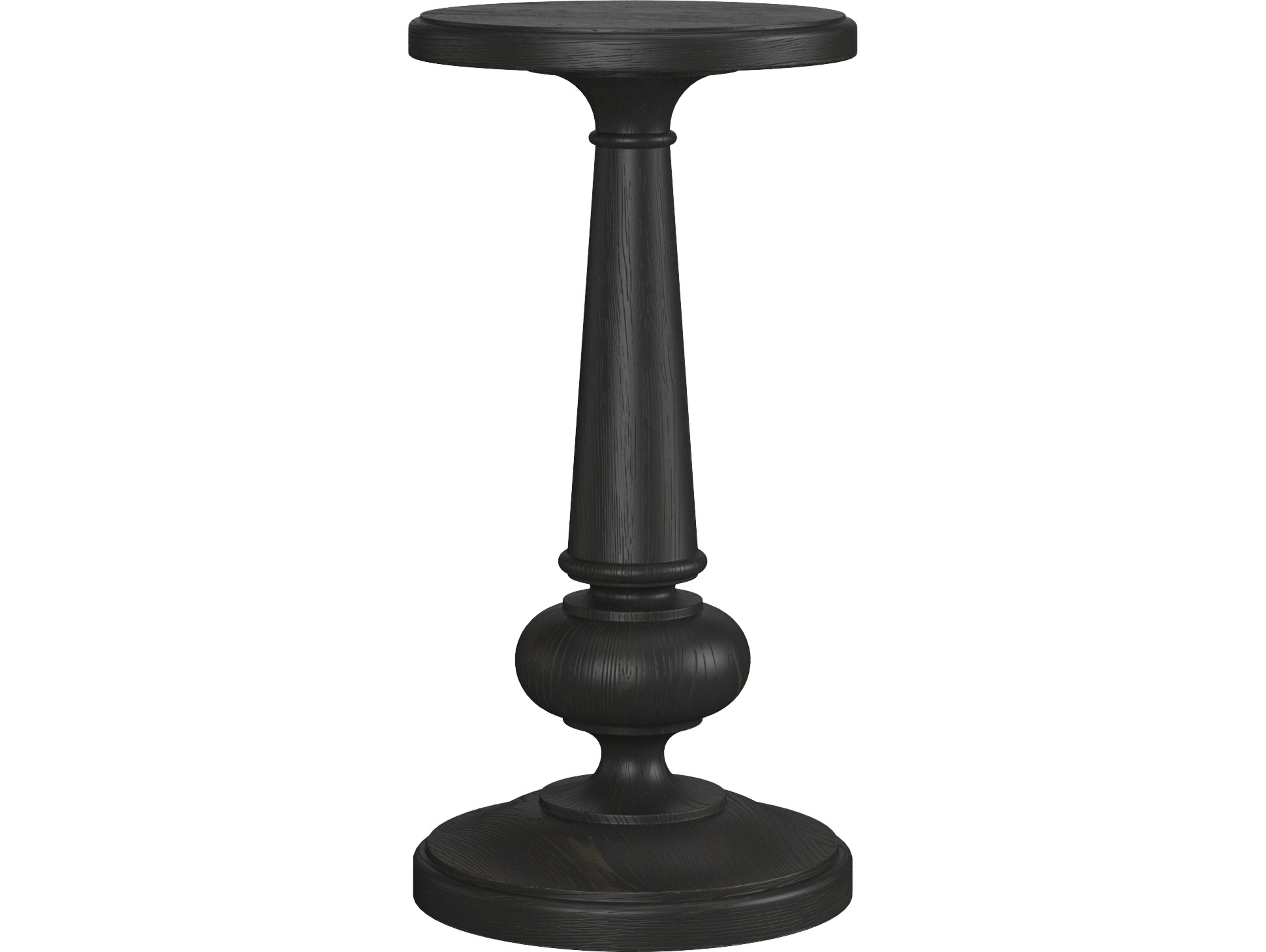 A.R.T. Furniture Atrium Round Wood Black End Table