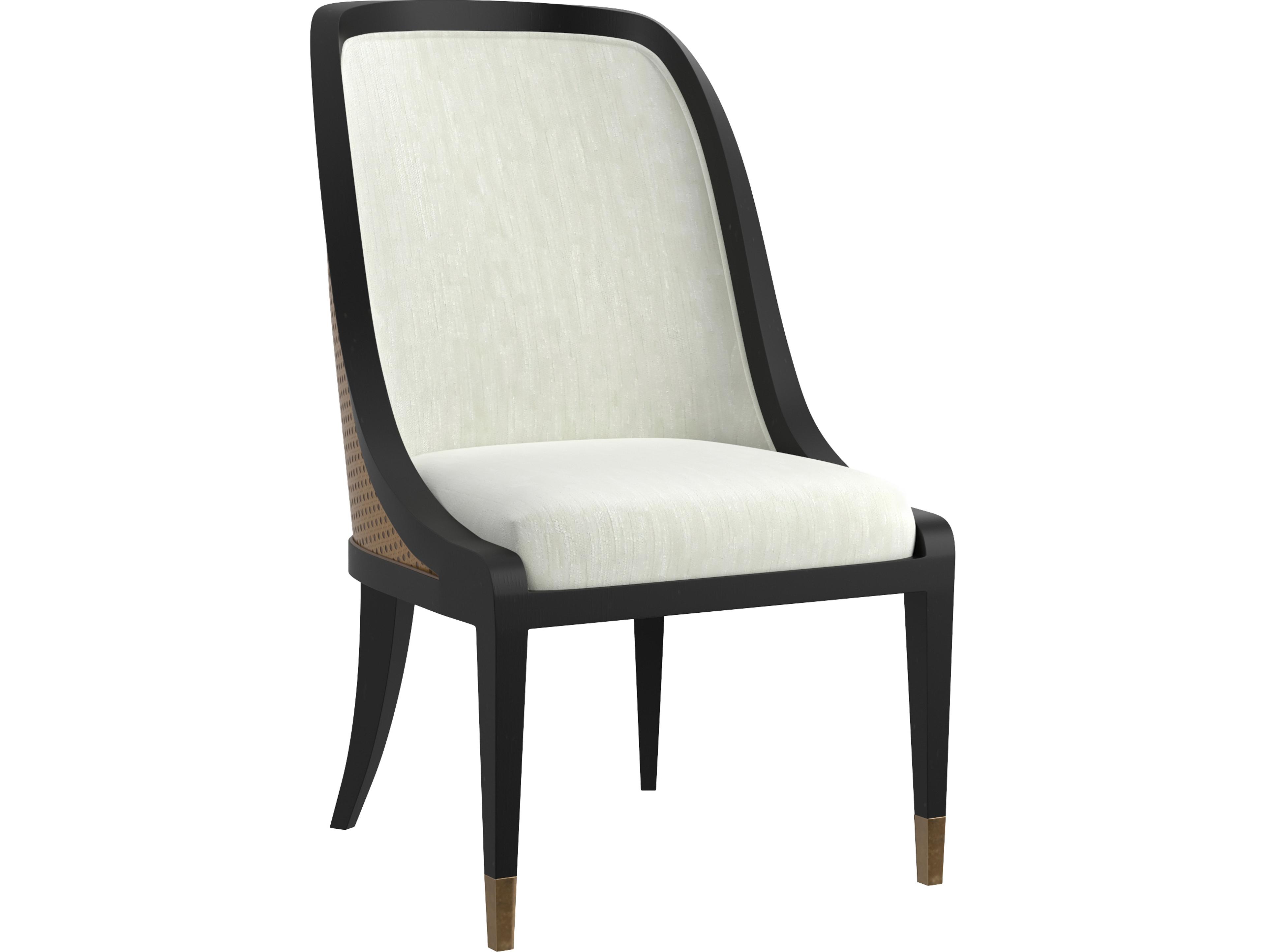 A.R.T. Furniture Eave Poplar Wood White Upholstered Armless Dining Chair