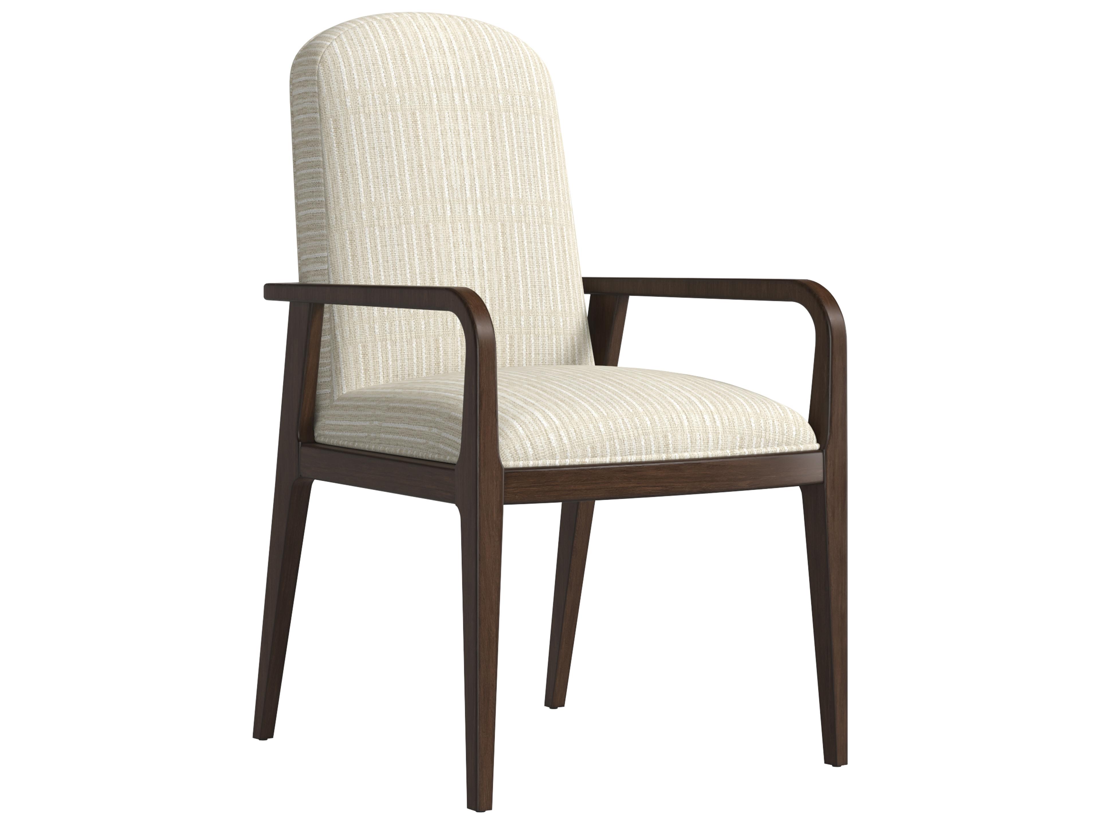 A.R.T. Furniture Verge Walnut Wood Brown Upholstered Arm Dining Chair