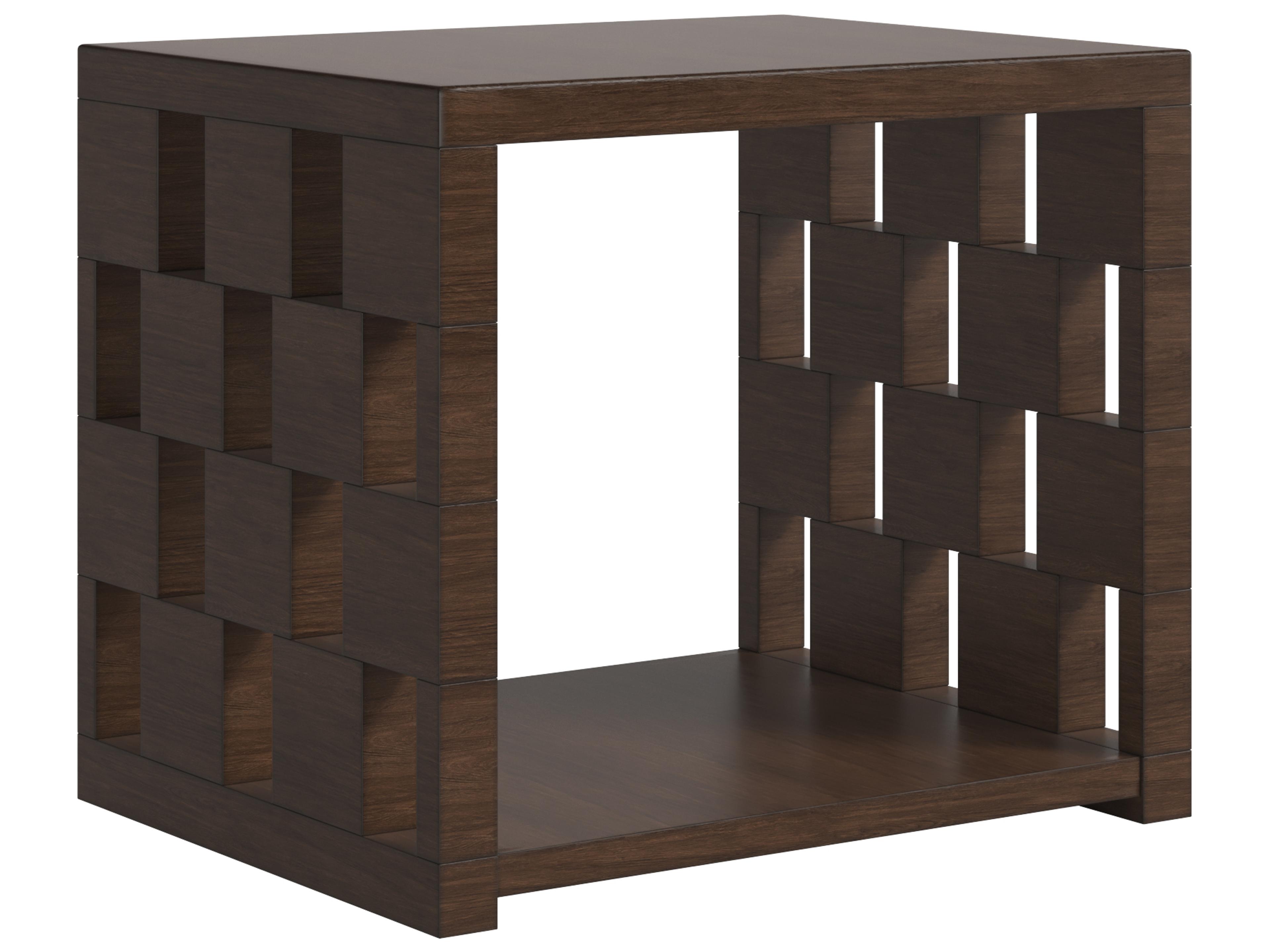 A.R.T. Furniture Verge Rectangular Wood Brown Handcrated Walnut End Table