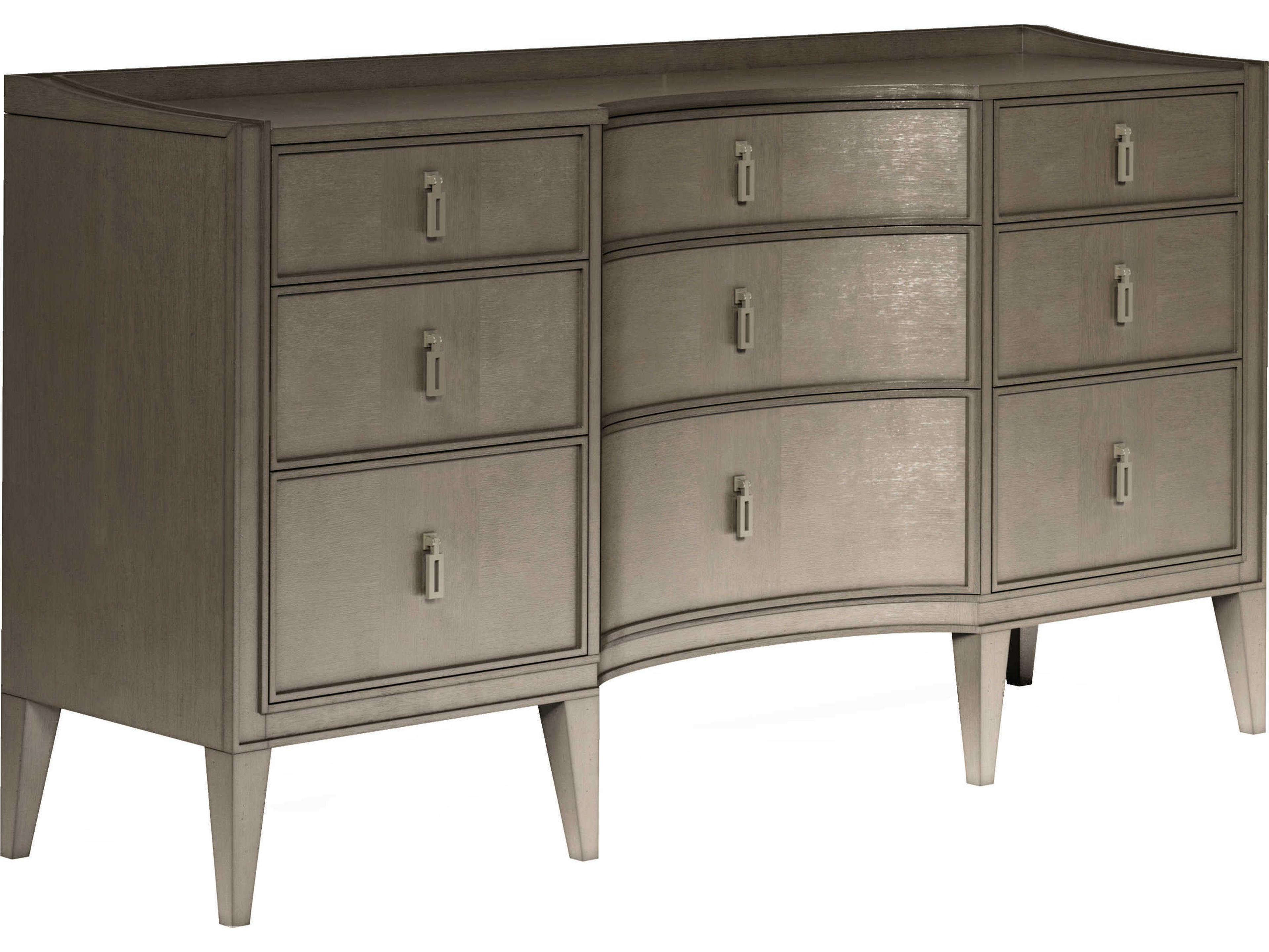 A.R.T. Furniture Cove 9-Drawers Silver Rubberwood Triple Dresser