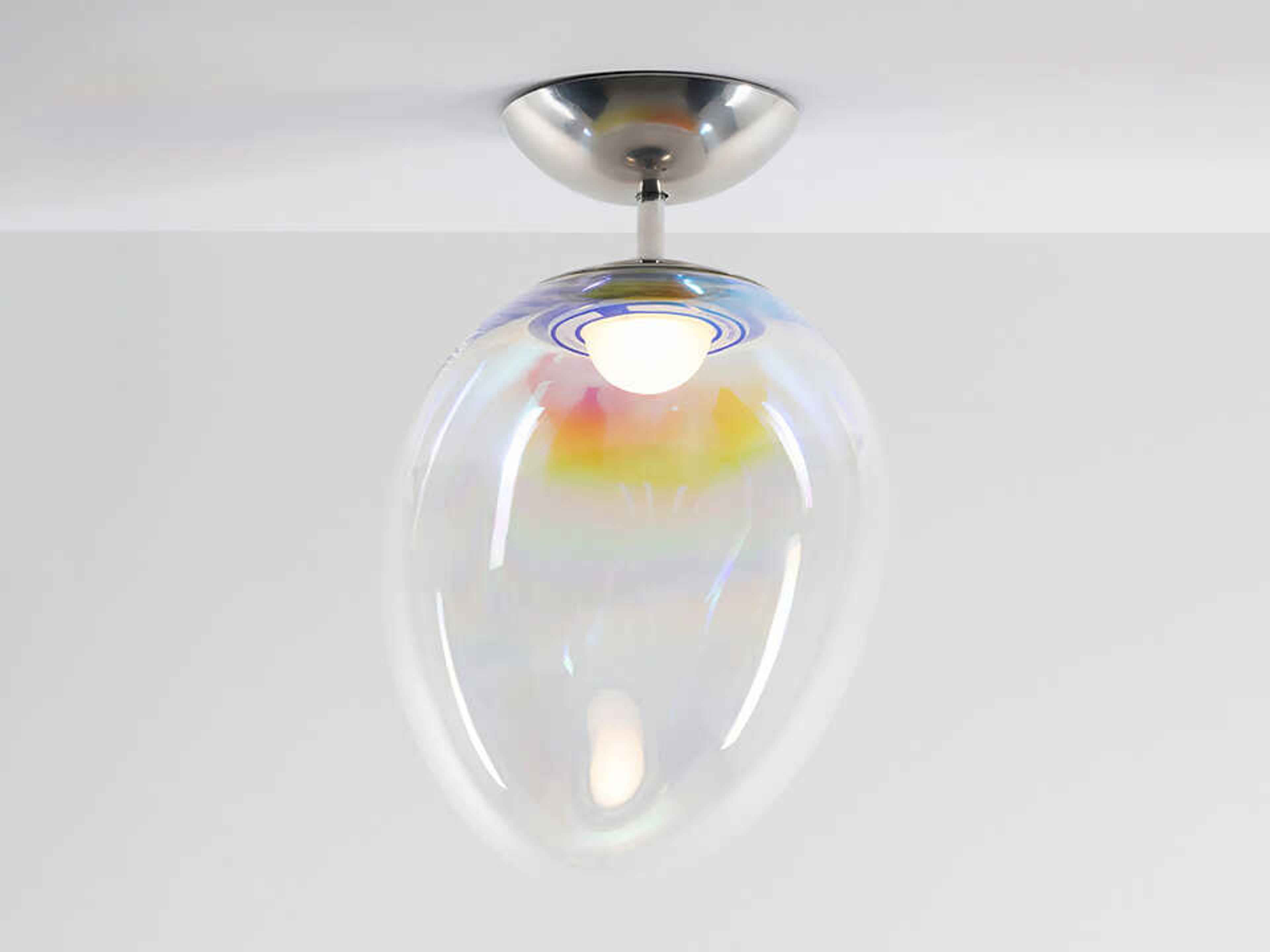 Artemide Stellar Nebula Dicroic Gradient Silver Semi Flush Mount
