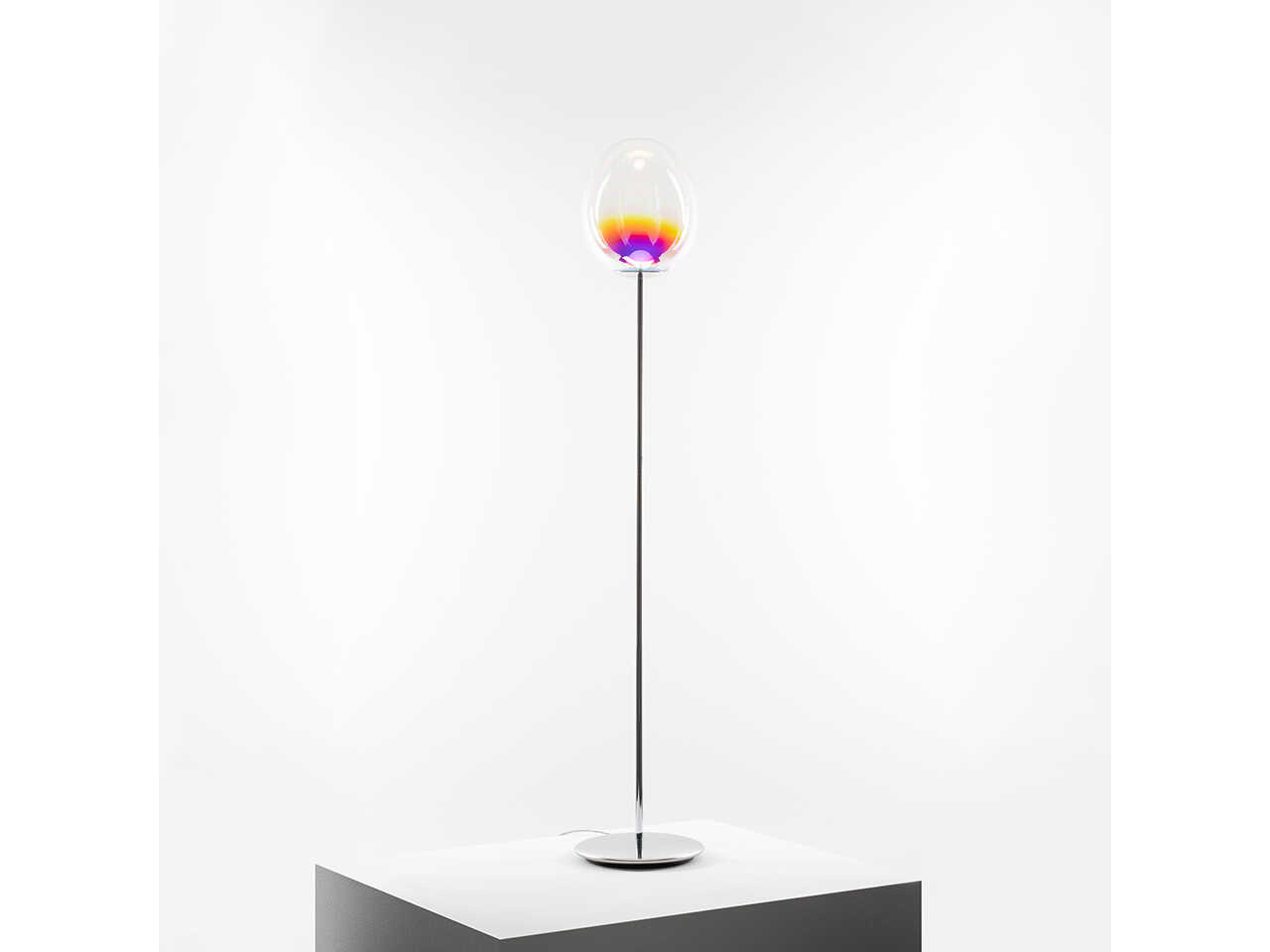 Artemide Stellar Nebula Dicroic Gradient Silver Floor Lamp