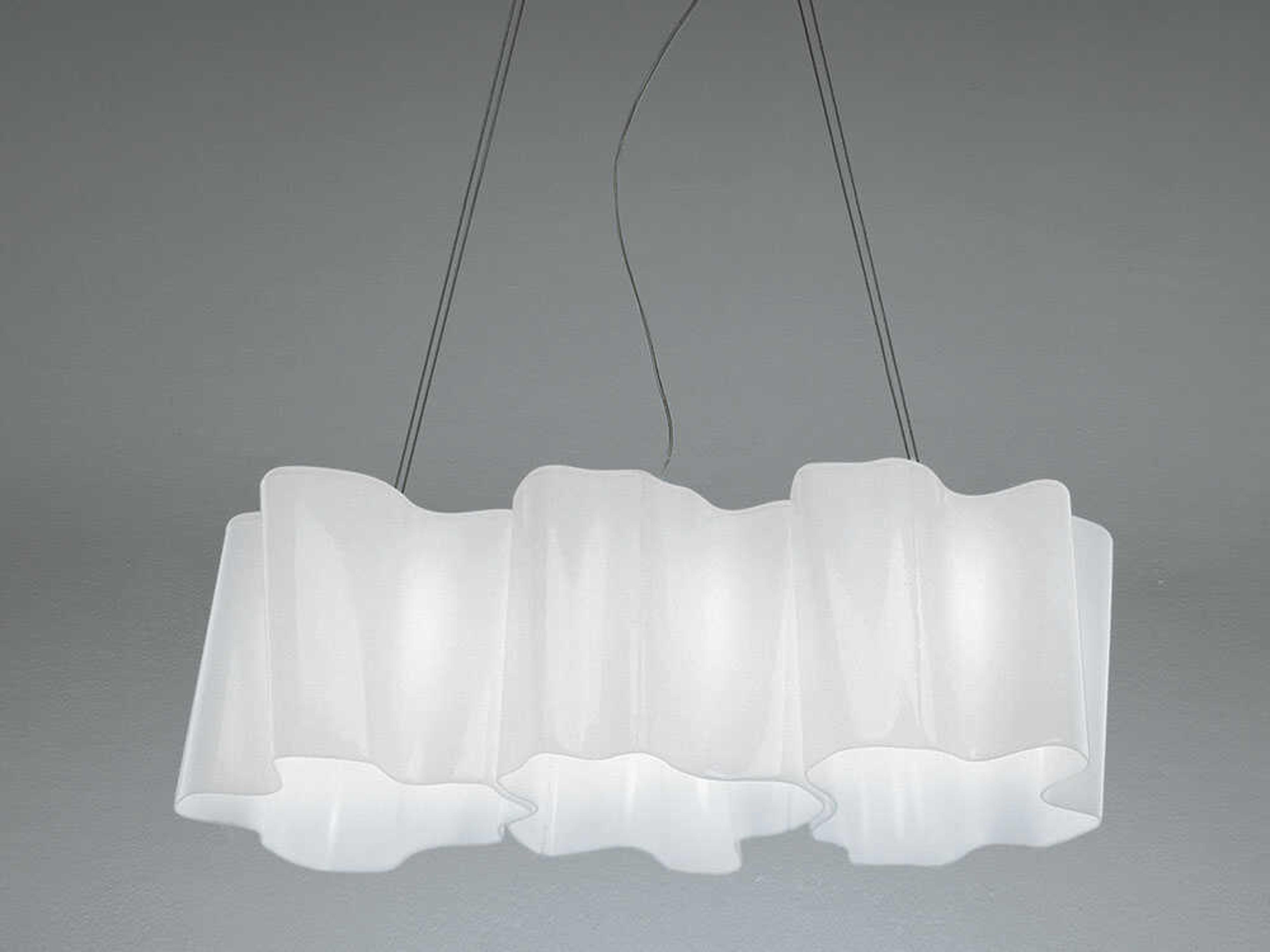 Artemide Logico 3-Light Pale Grey White Island Pendant