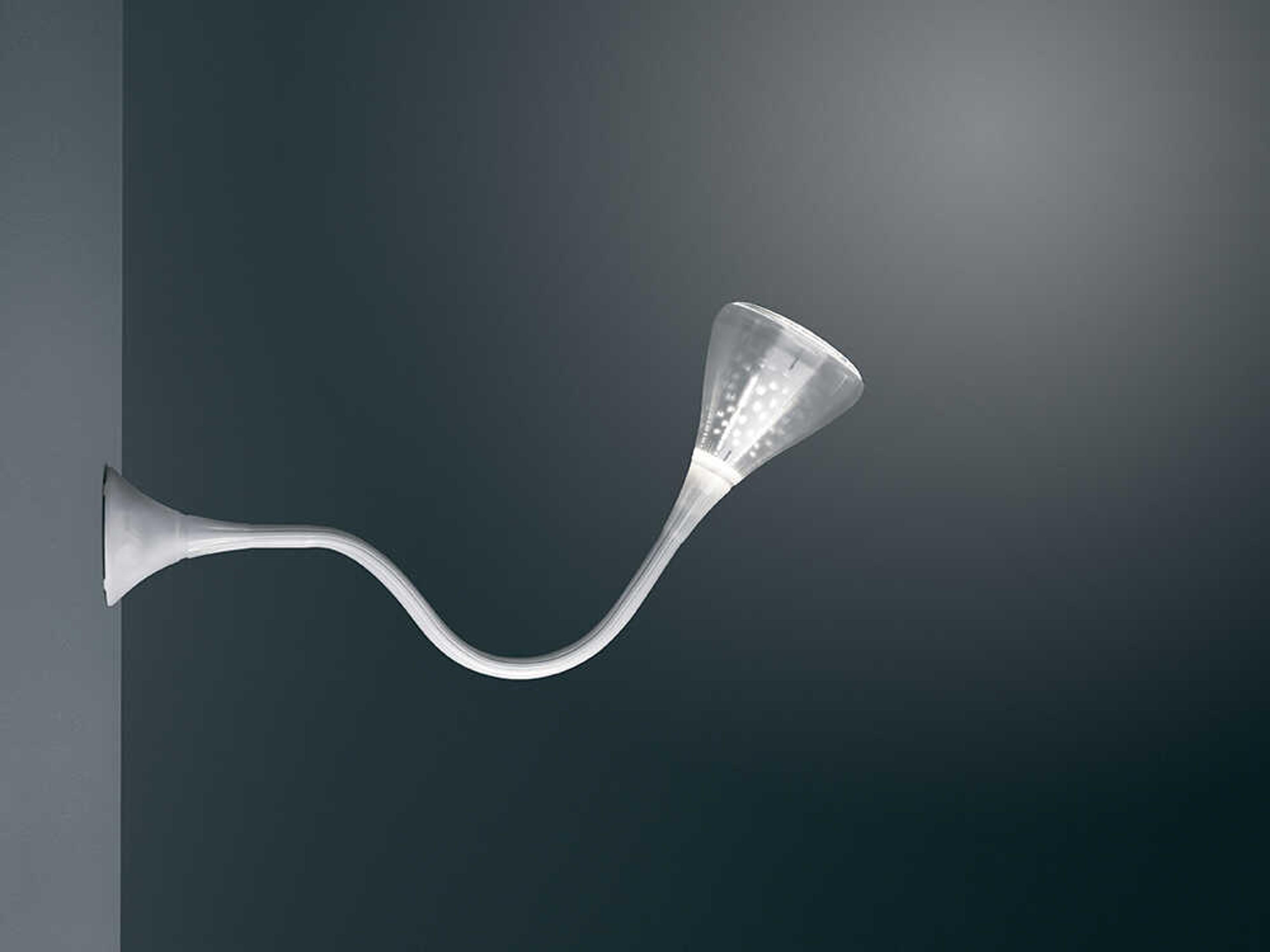 Artemide Pipe Anodized Grey Wall Sconce