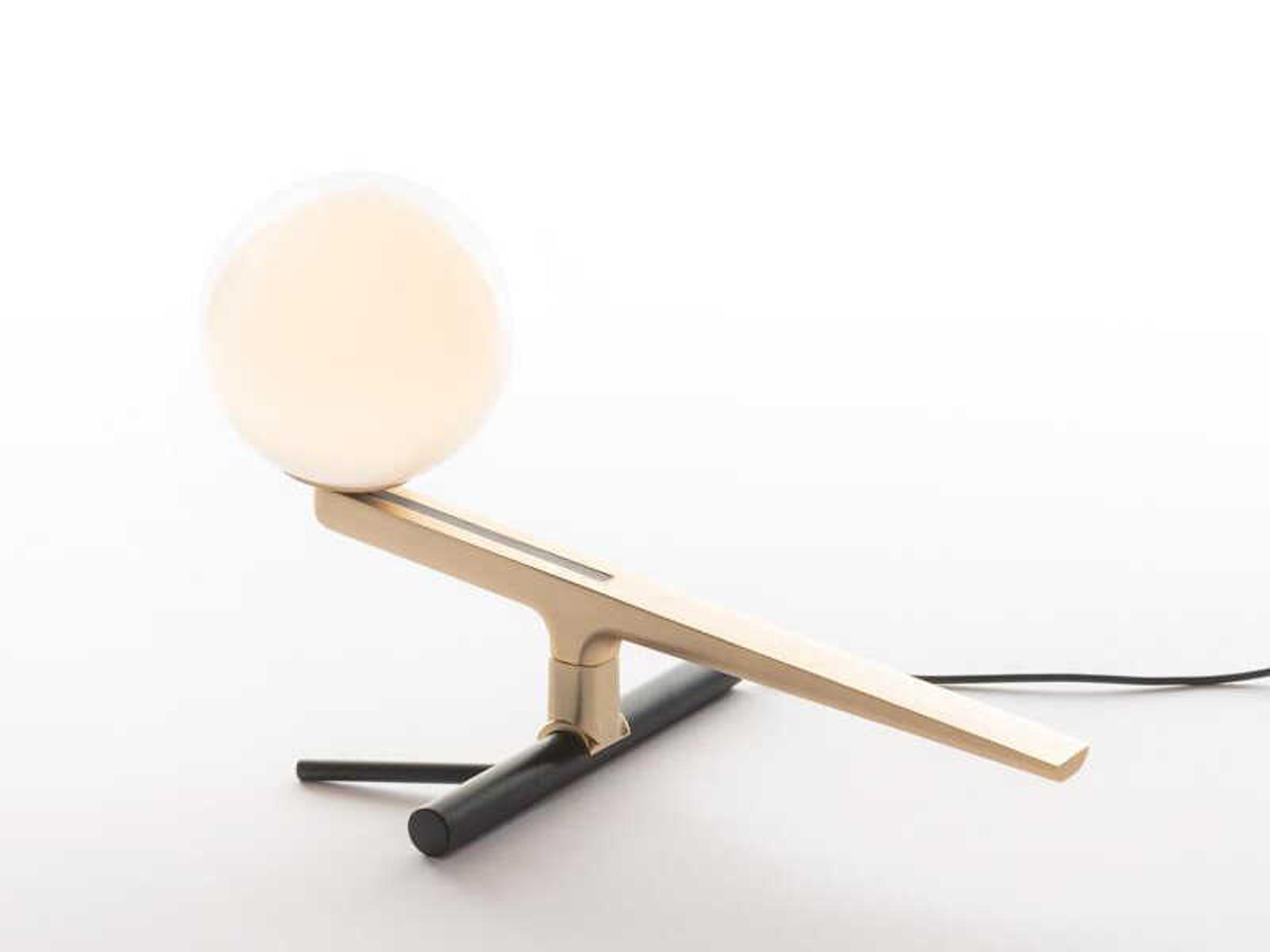 Artemide Yanzi Black Brass Table Lamp