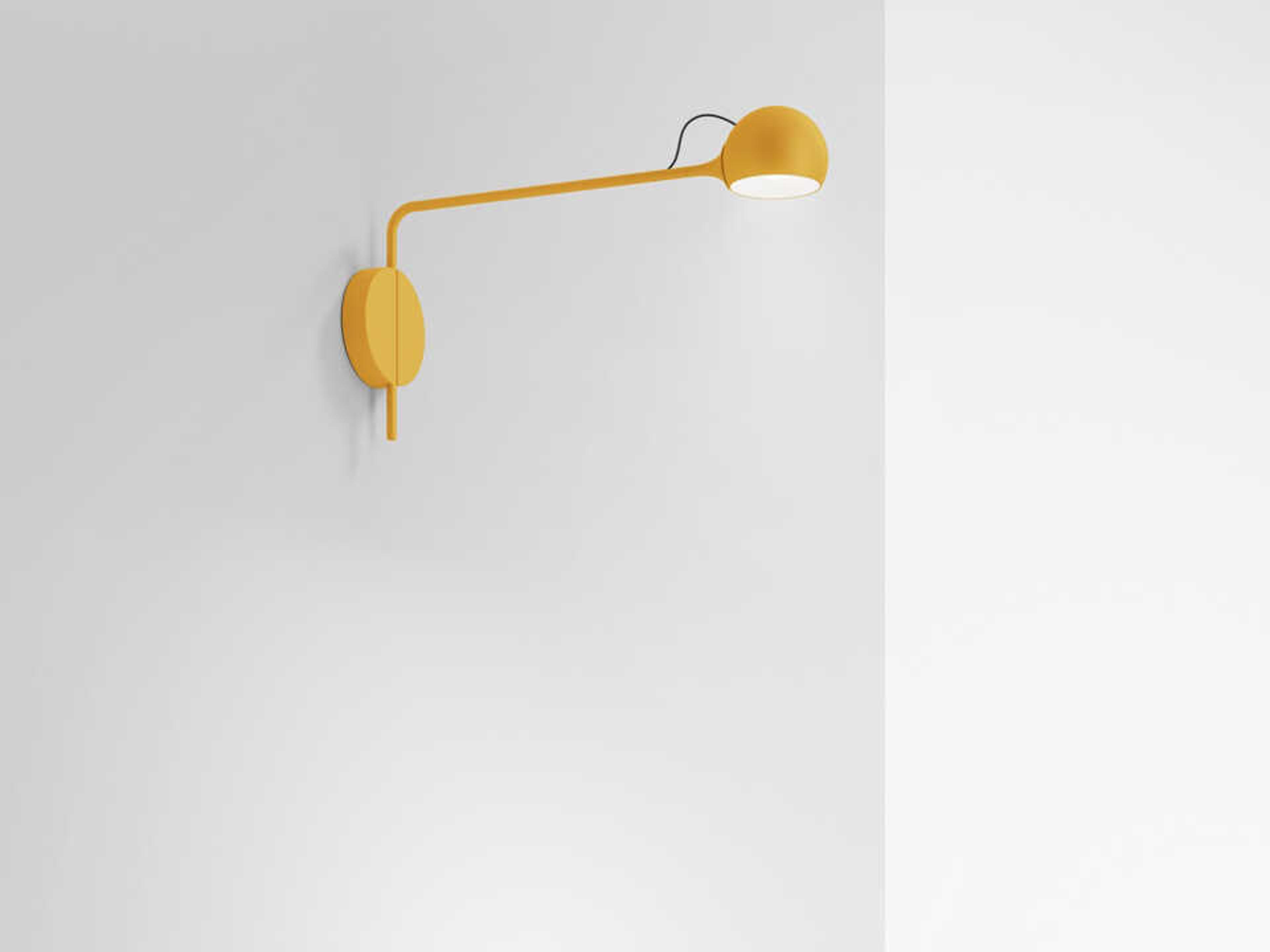 Artemide Ixa Yellow Swing Wall Sconce