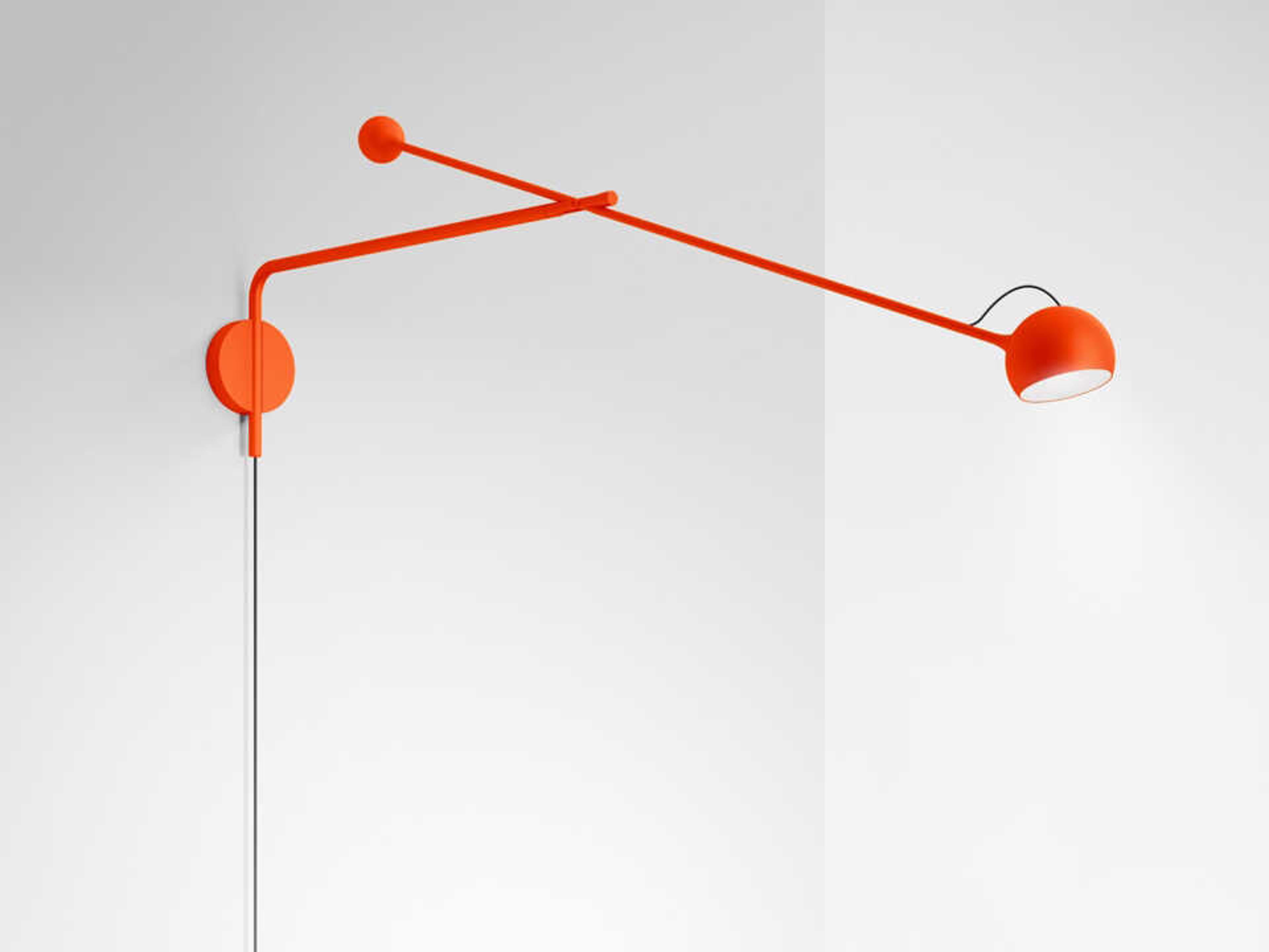 Artemide Ixa Red Swing Wall Sconce