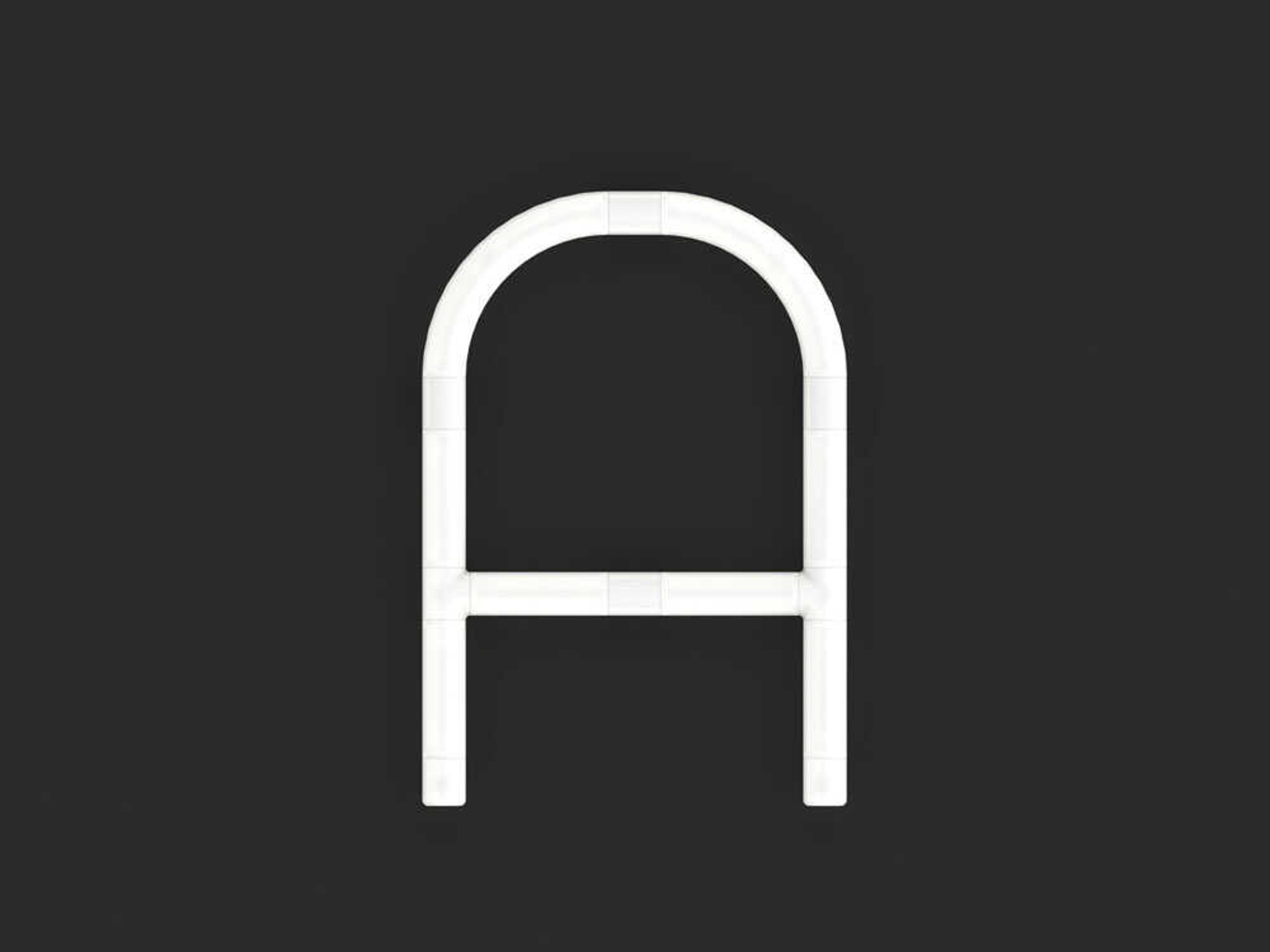 Artemide Alphabet Of Light Mini A White Wall Sconce