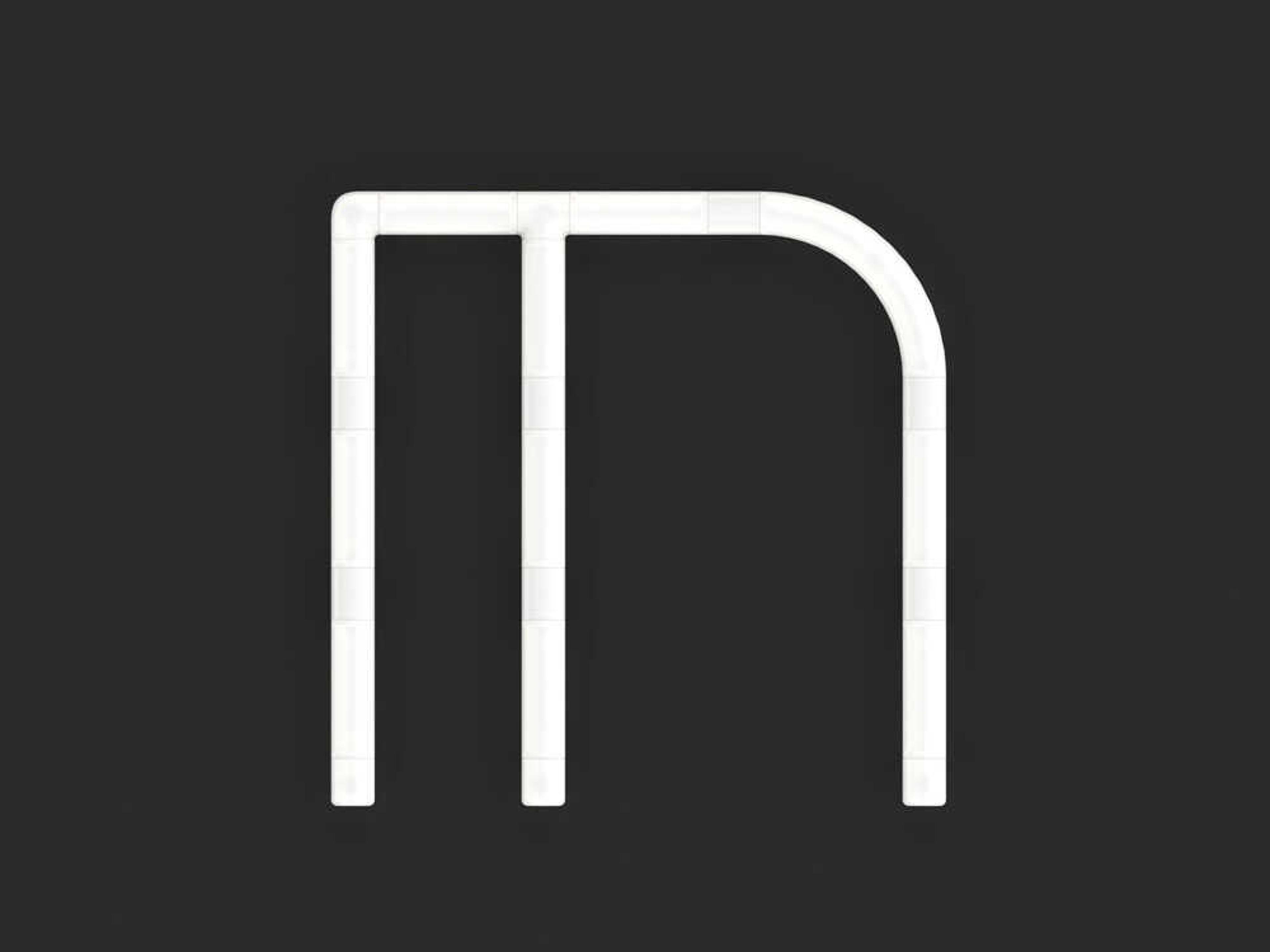 Artemide Alphabet Of Light Mini M White Wall Sconce