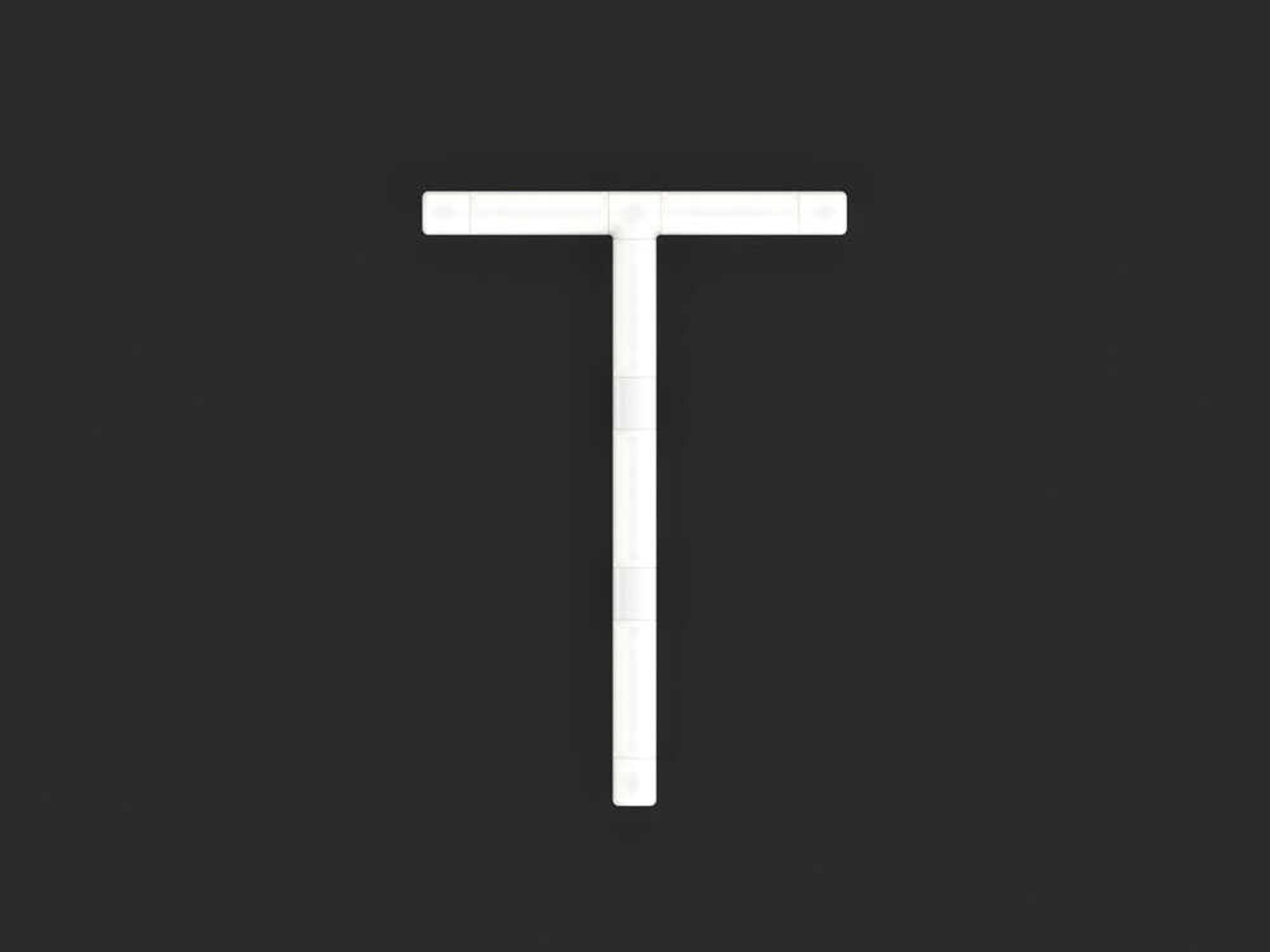 Artemide Alphabet Of Light Mini T White Wall Sconce