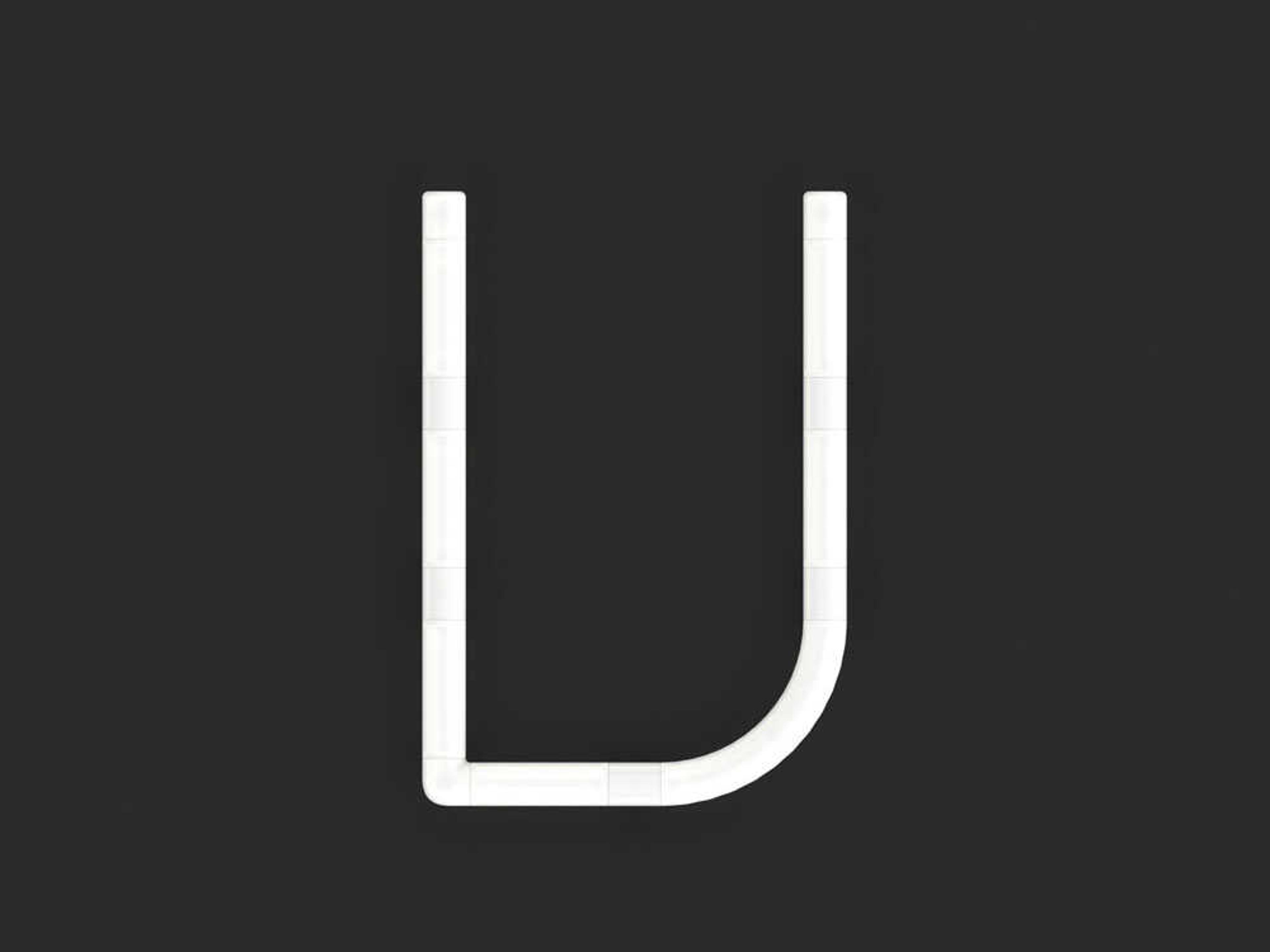 Artemide Alphabet Of Light Mini V White Wall Sconce