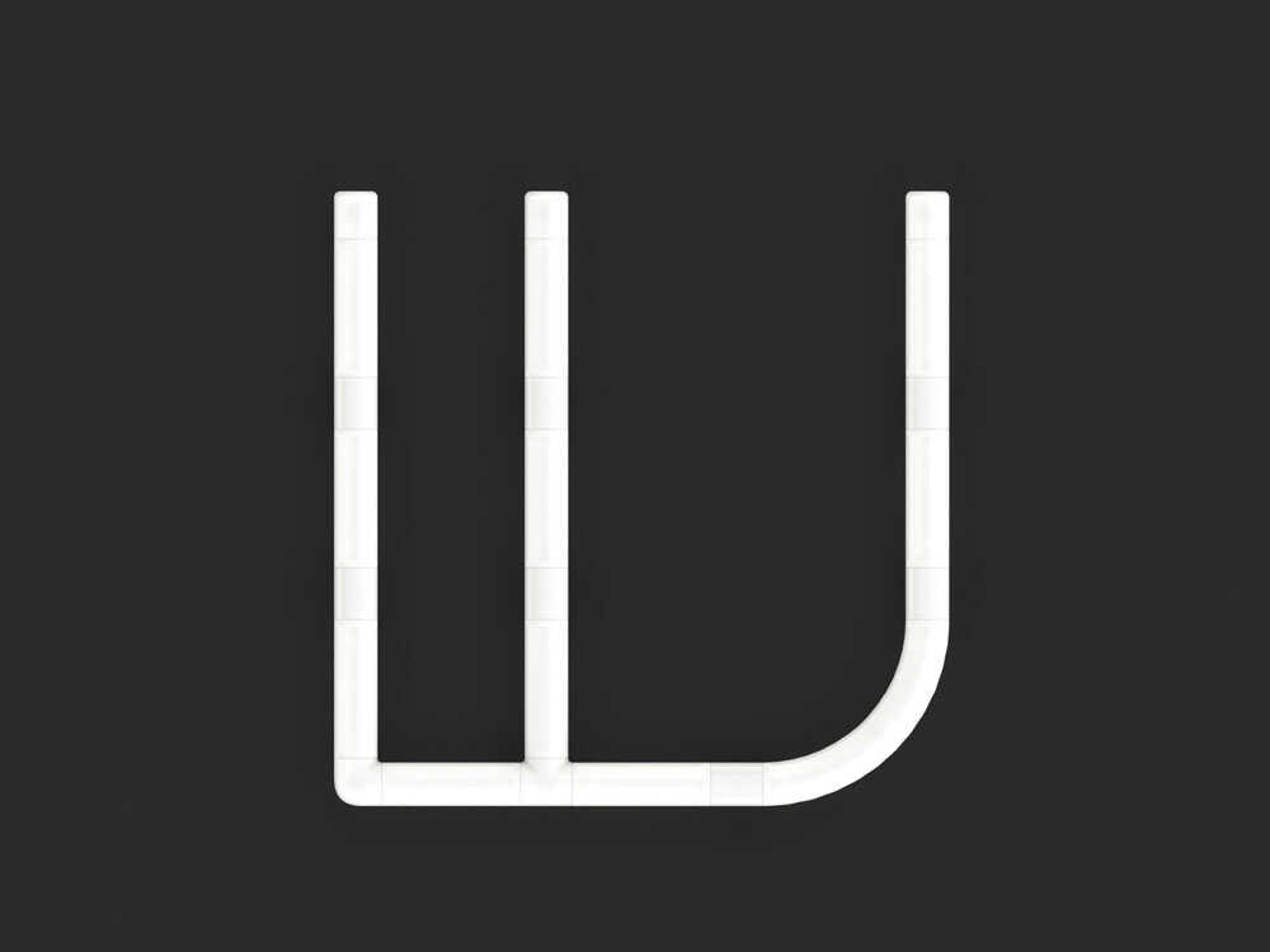 Artemide Alphabet Of Light Mini W White Wall Sconce