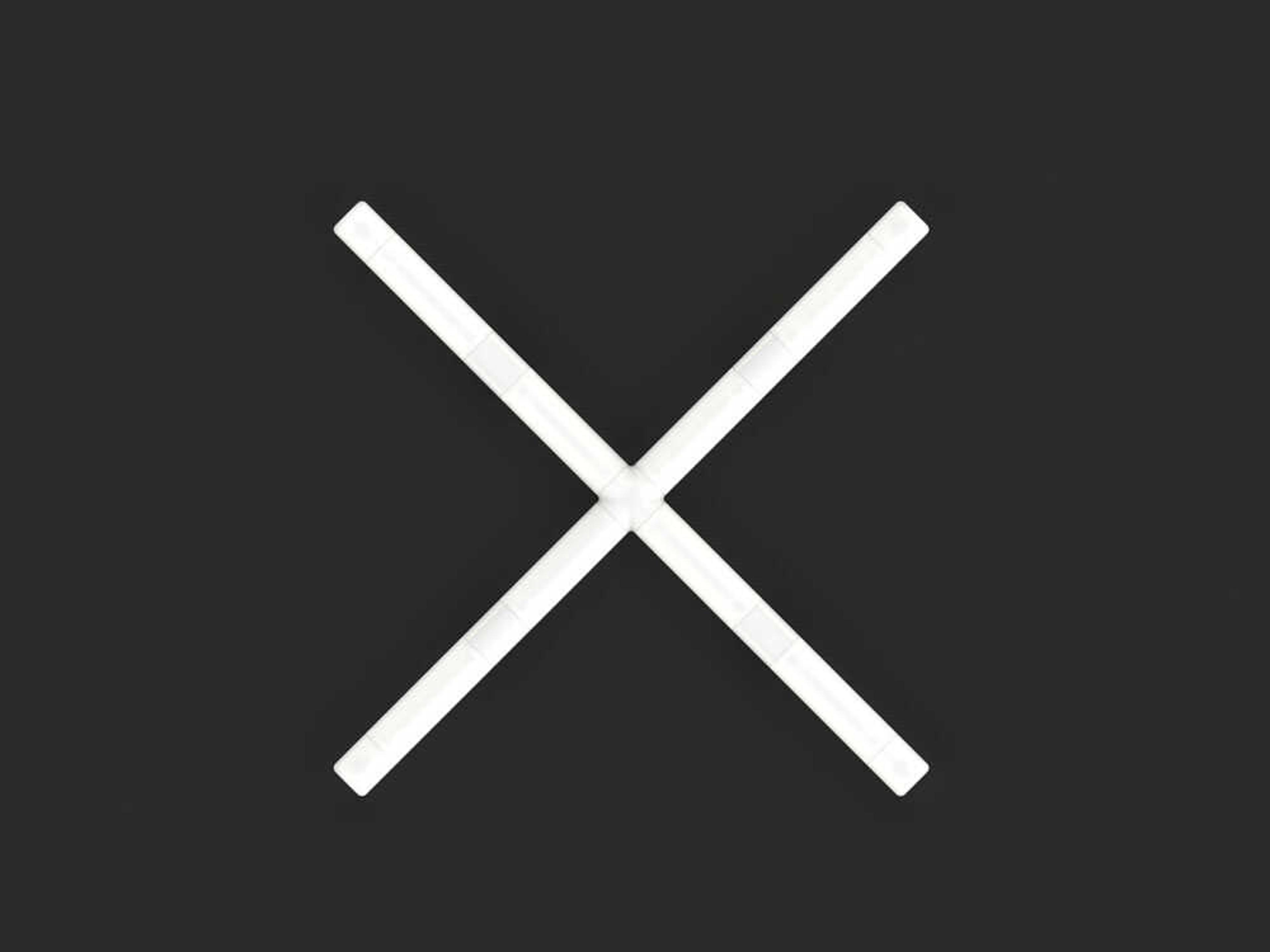 Artemide Alphabet Of Light Mini X White Wall Sconce