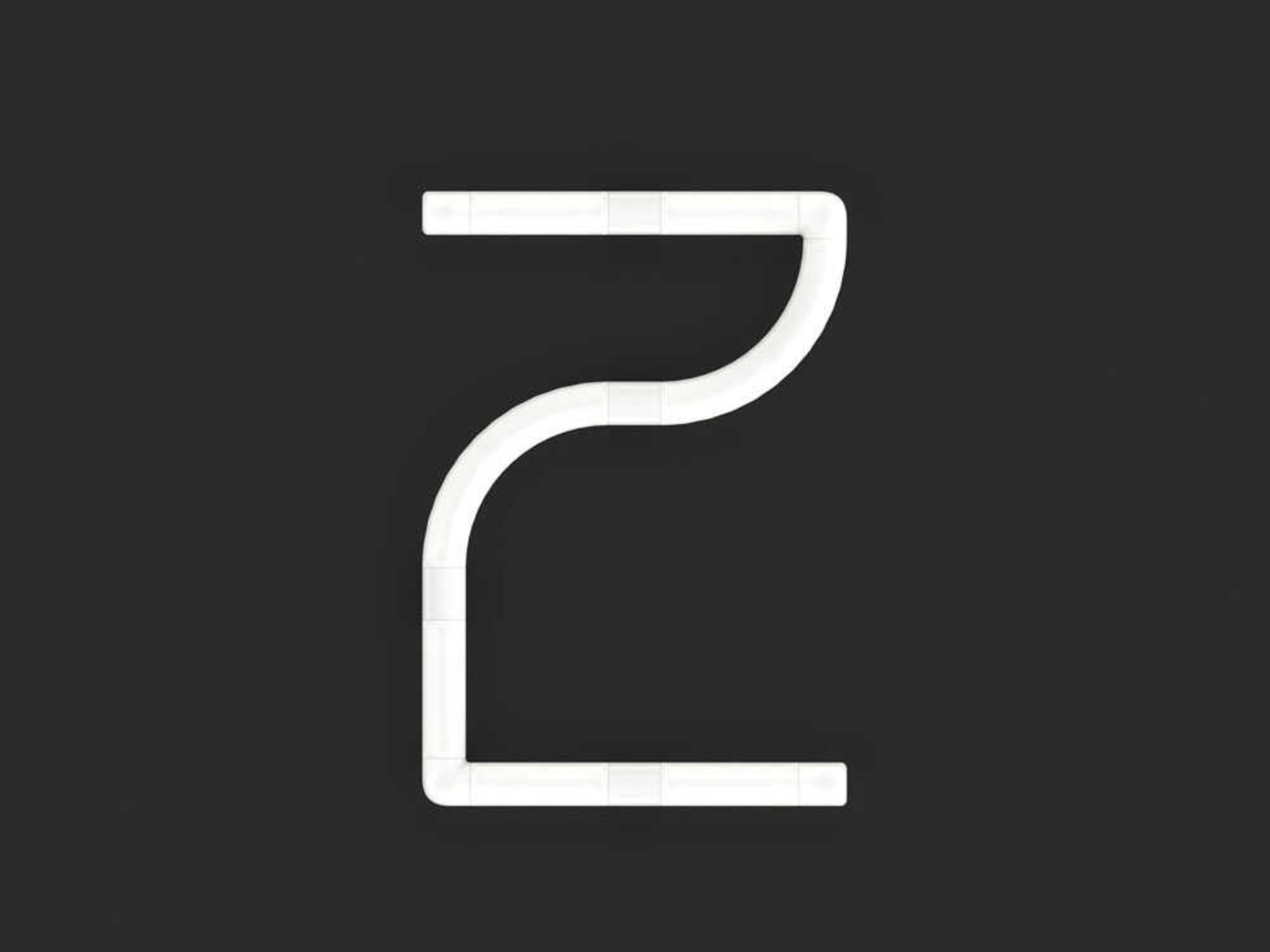 Artemide Alphabet Of Light Mini Z White Wall Sconce