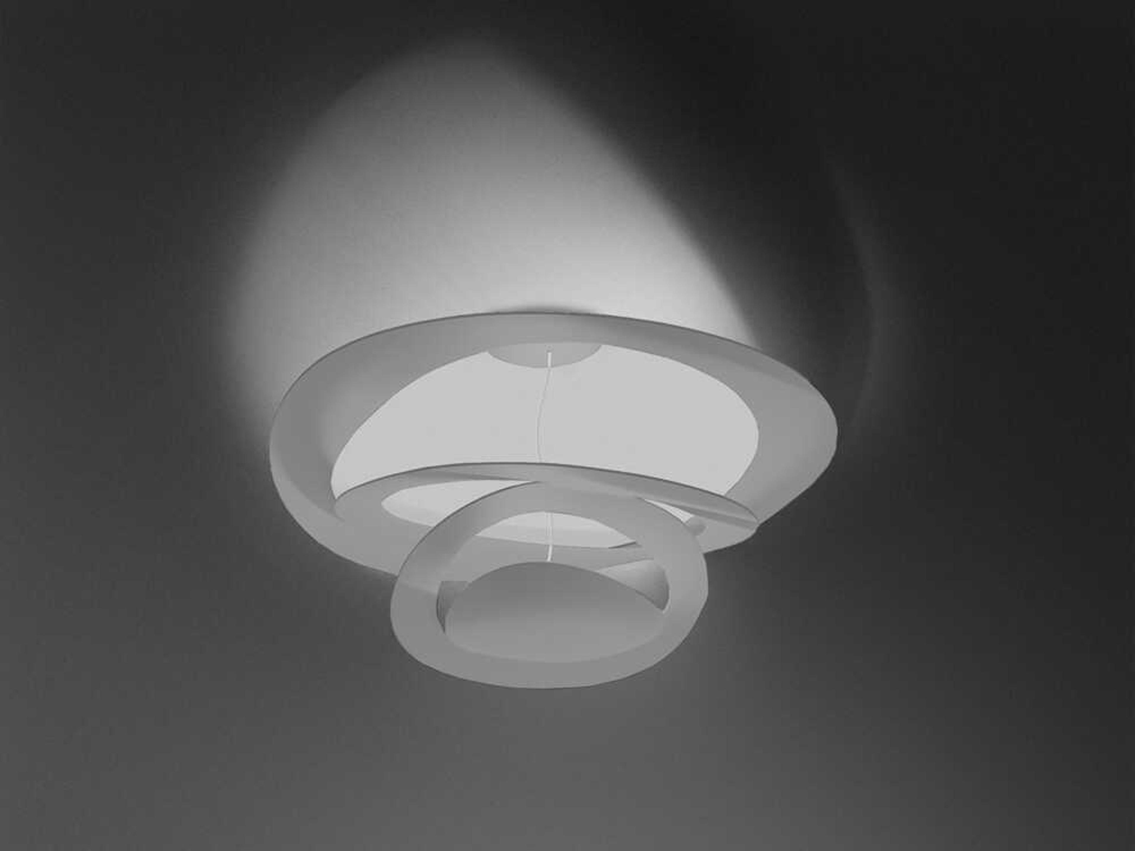 Artemide Pirce Mini White Semi Flush Mount