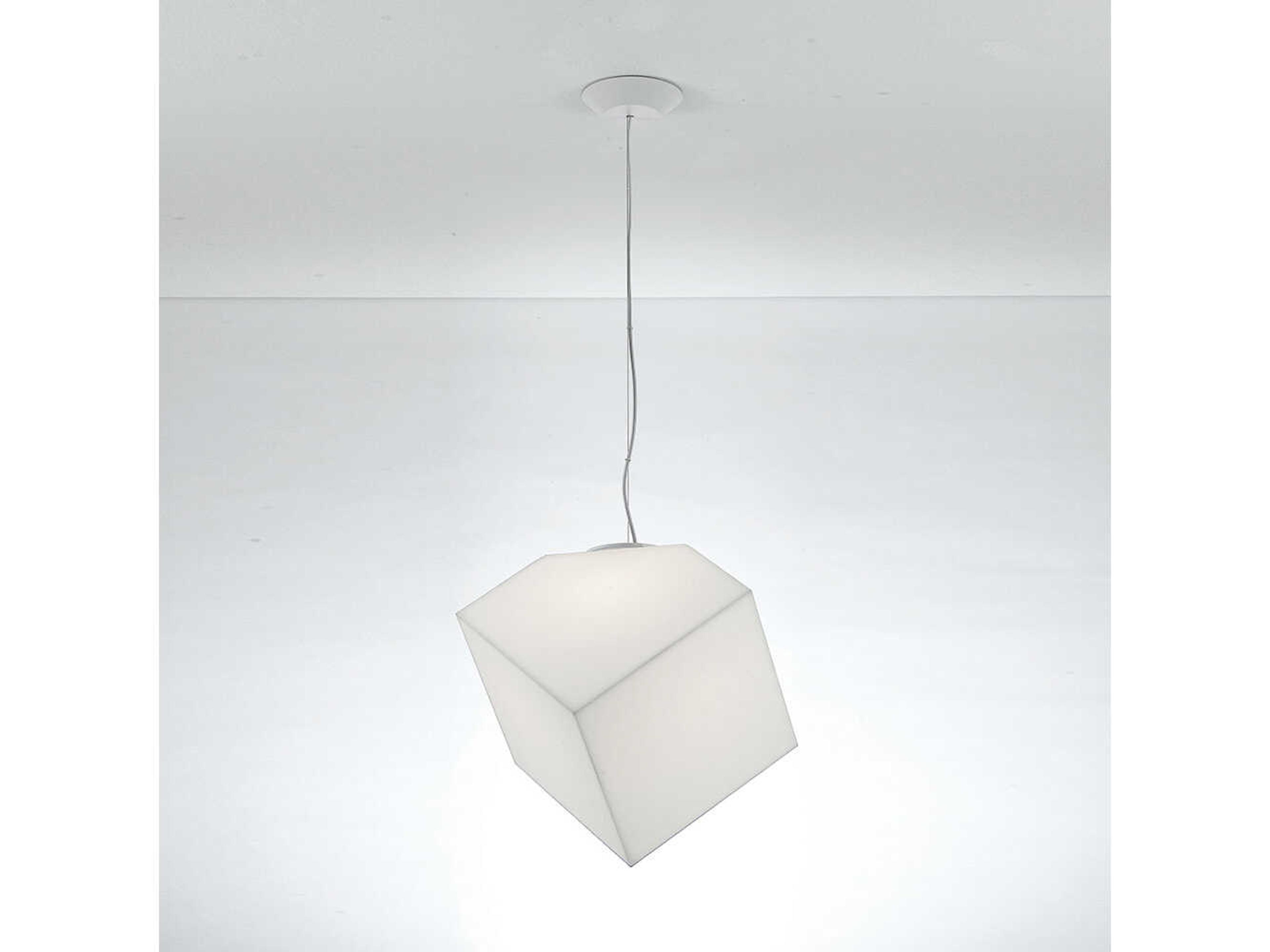 Artemide Edge White Geometric Pendant