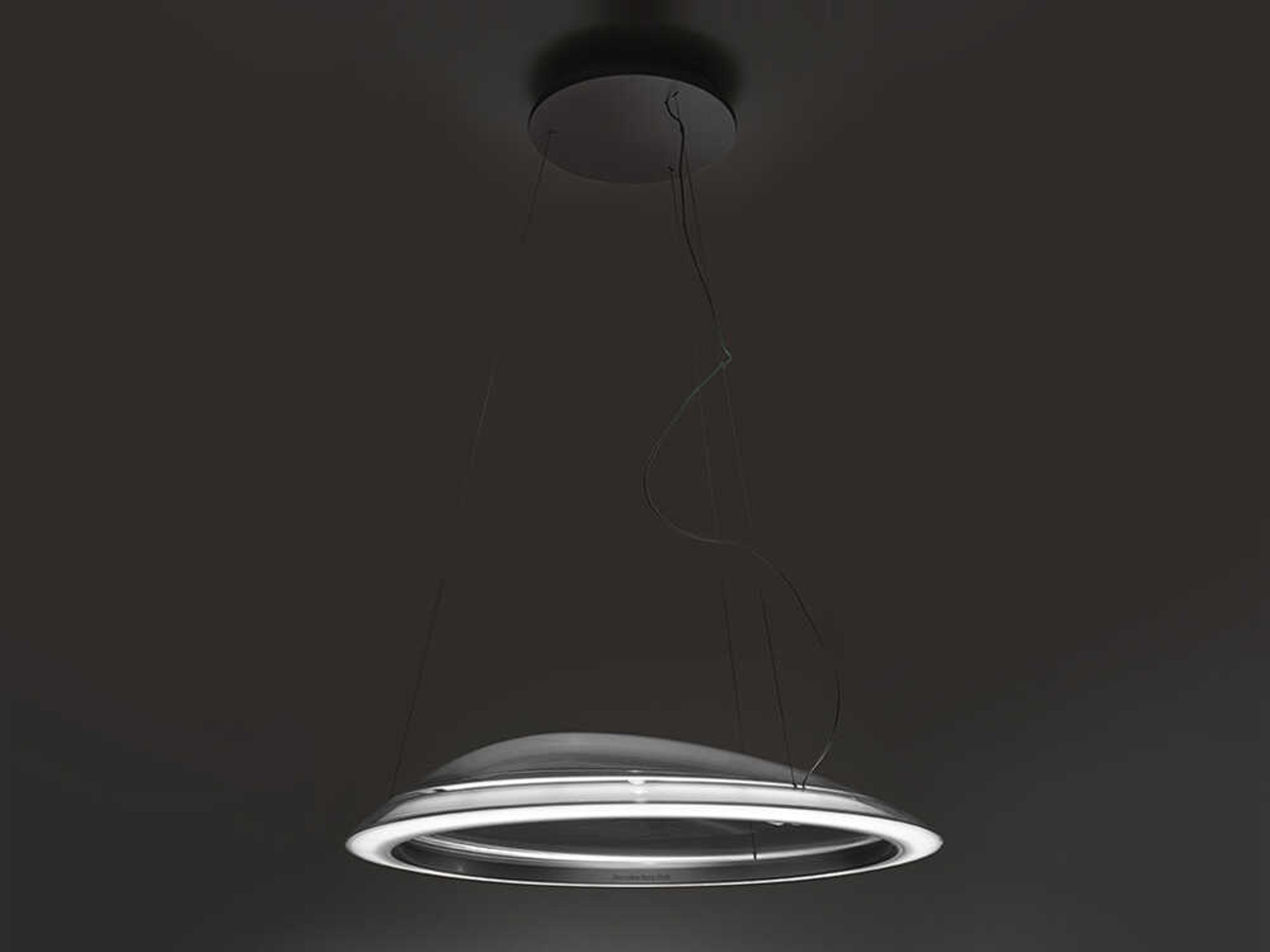 Artemide Ameluna Transparent Silver Round Pendant