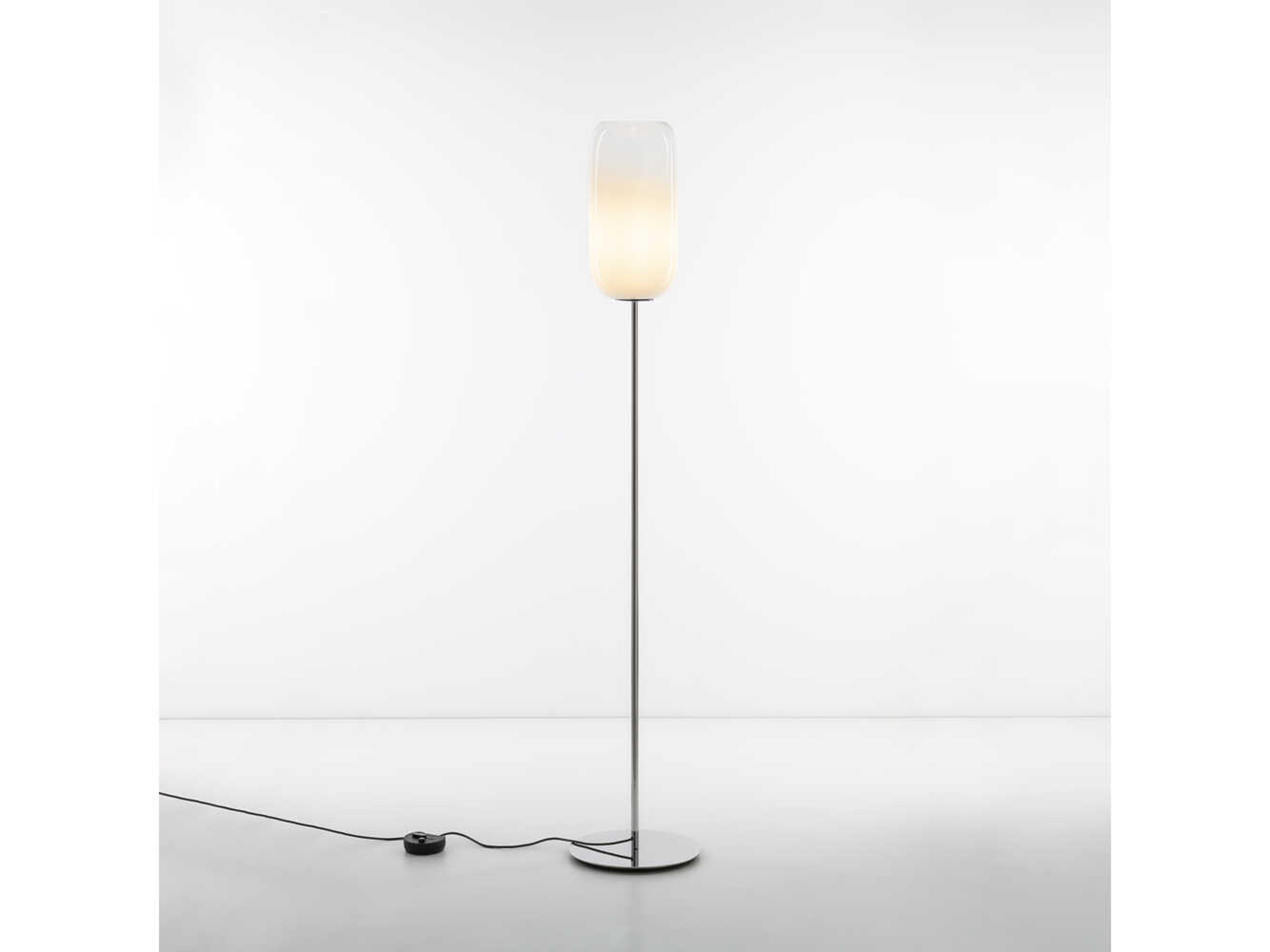 Artemide Gople Classic White Chrome Floor Lamp