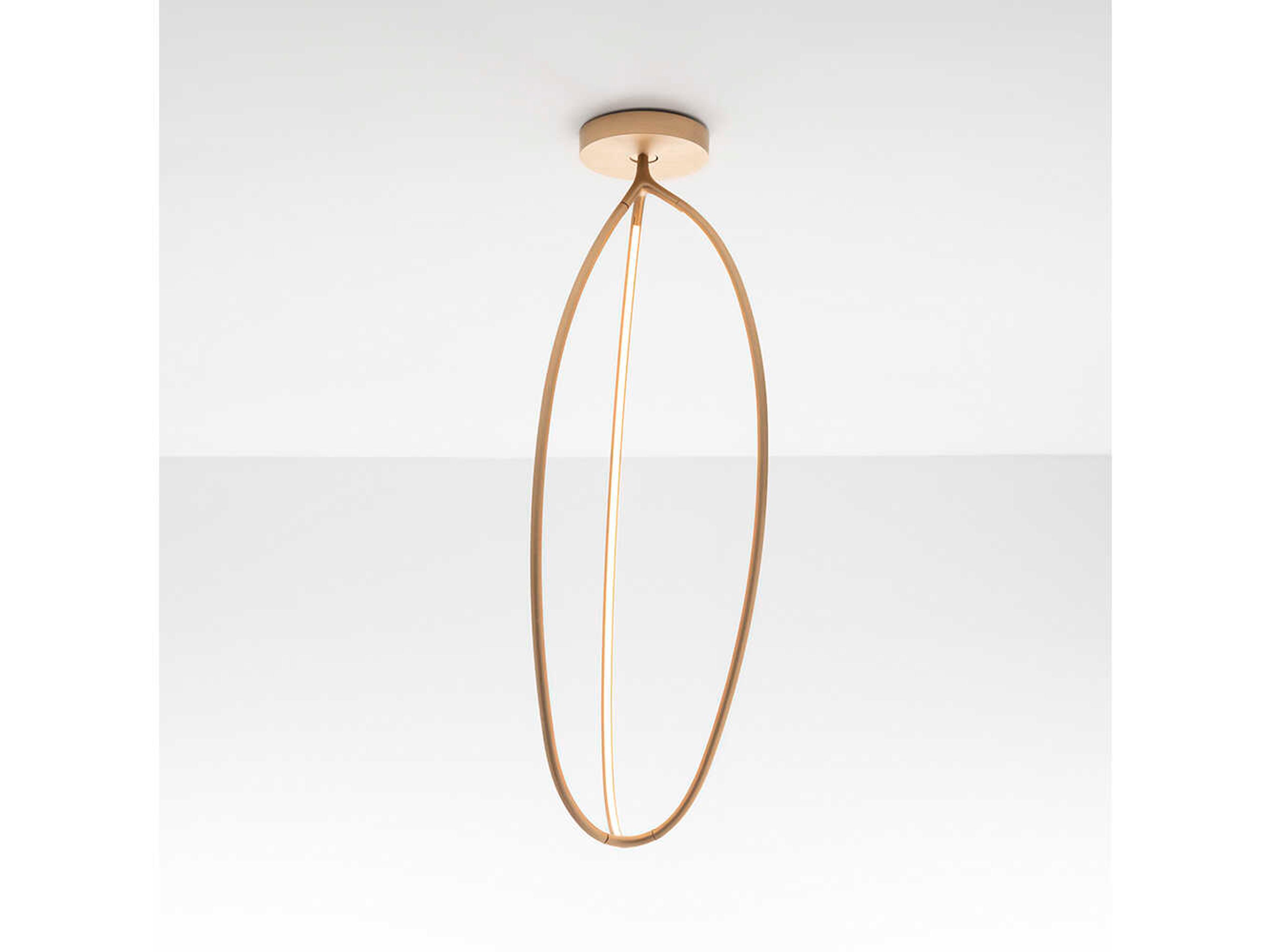 Artemide Arrival Brass Geometric Flush Mount