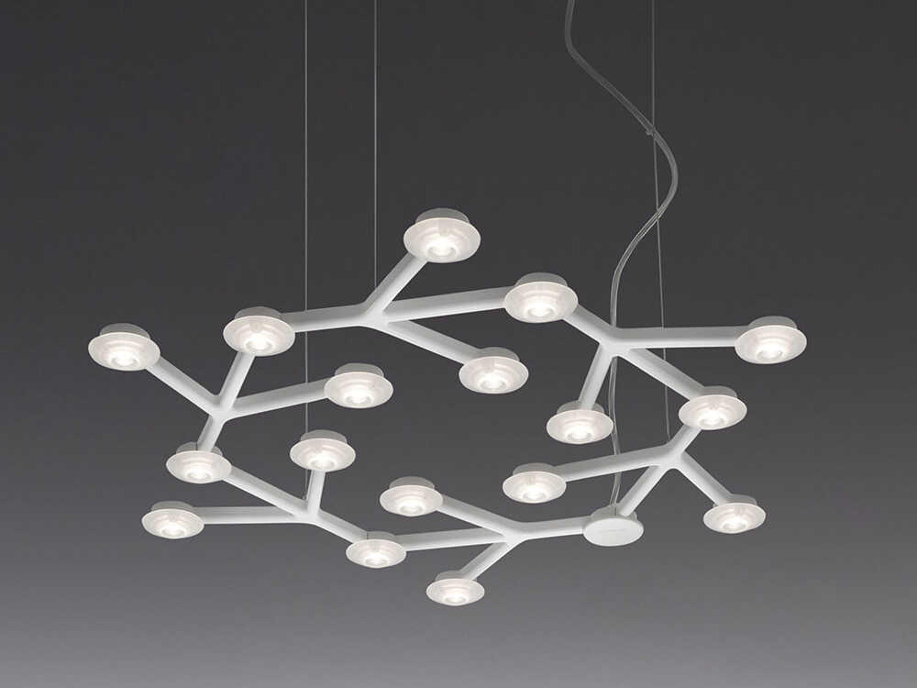 Artemide Led Net White Geometric Pendant