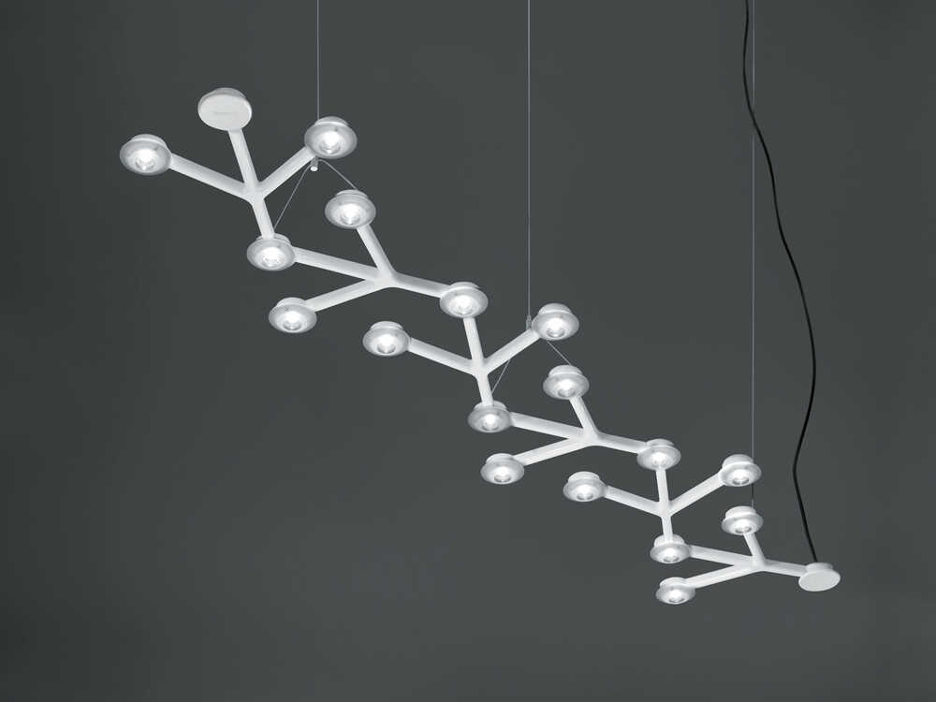 Artemide Led Net White Geometric Island Pendant