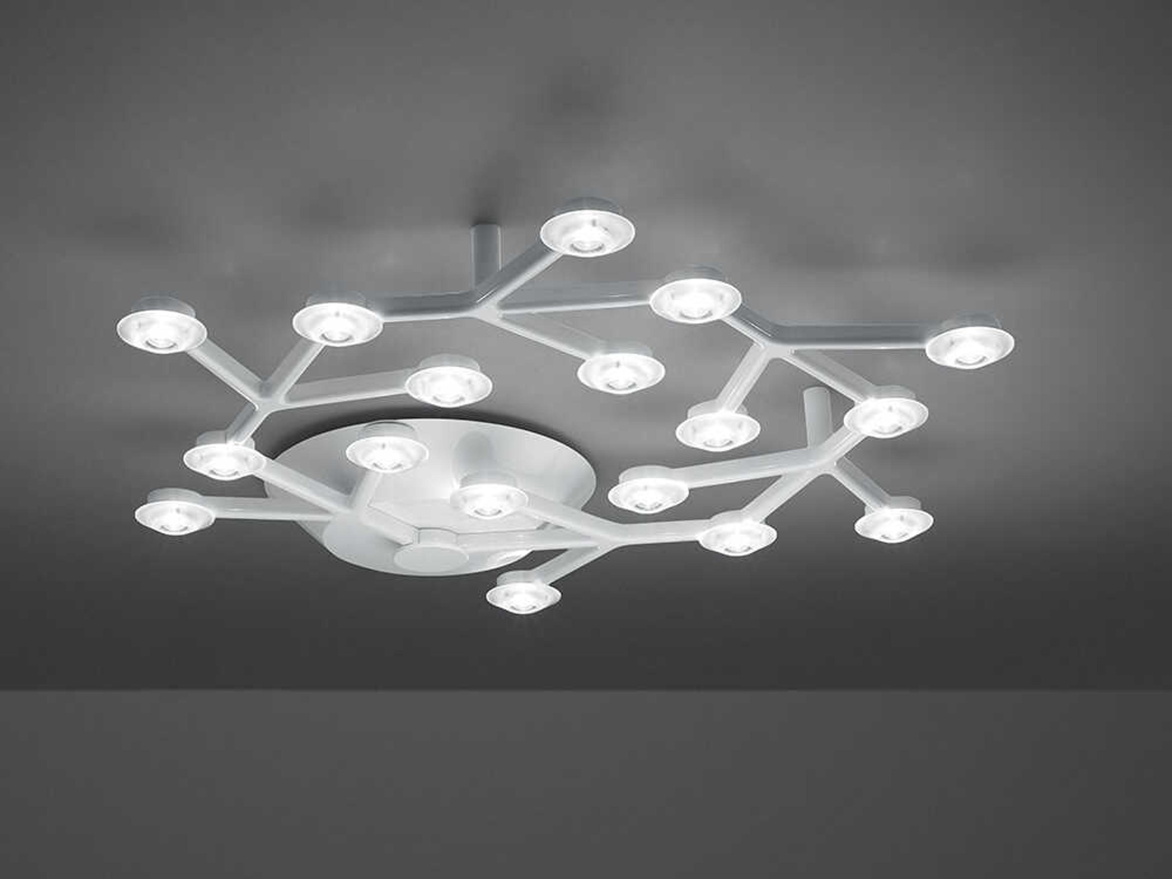 Artemide Led Net White Geometric Flush Mount