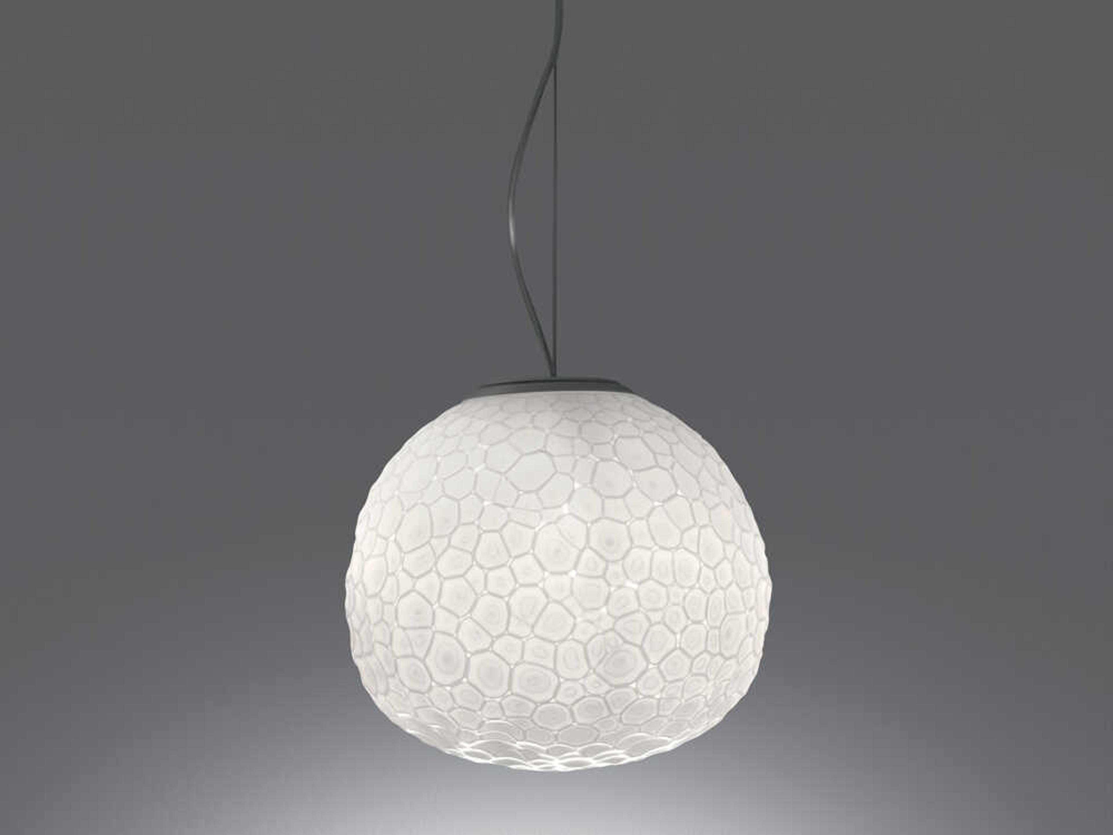 Artemide Meteorite White Globe Pendant
