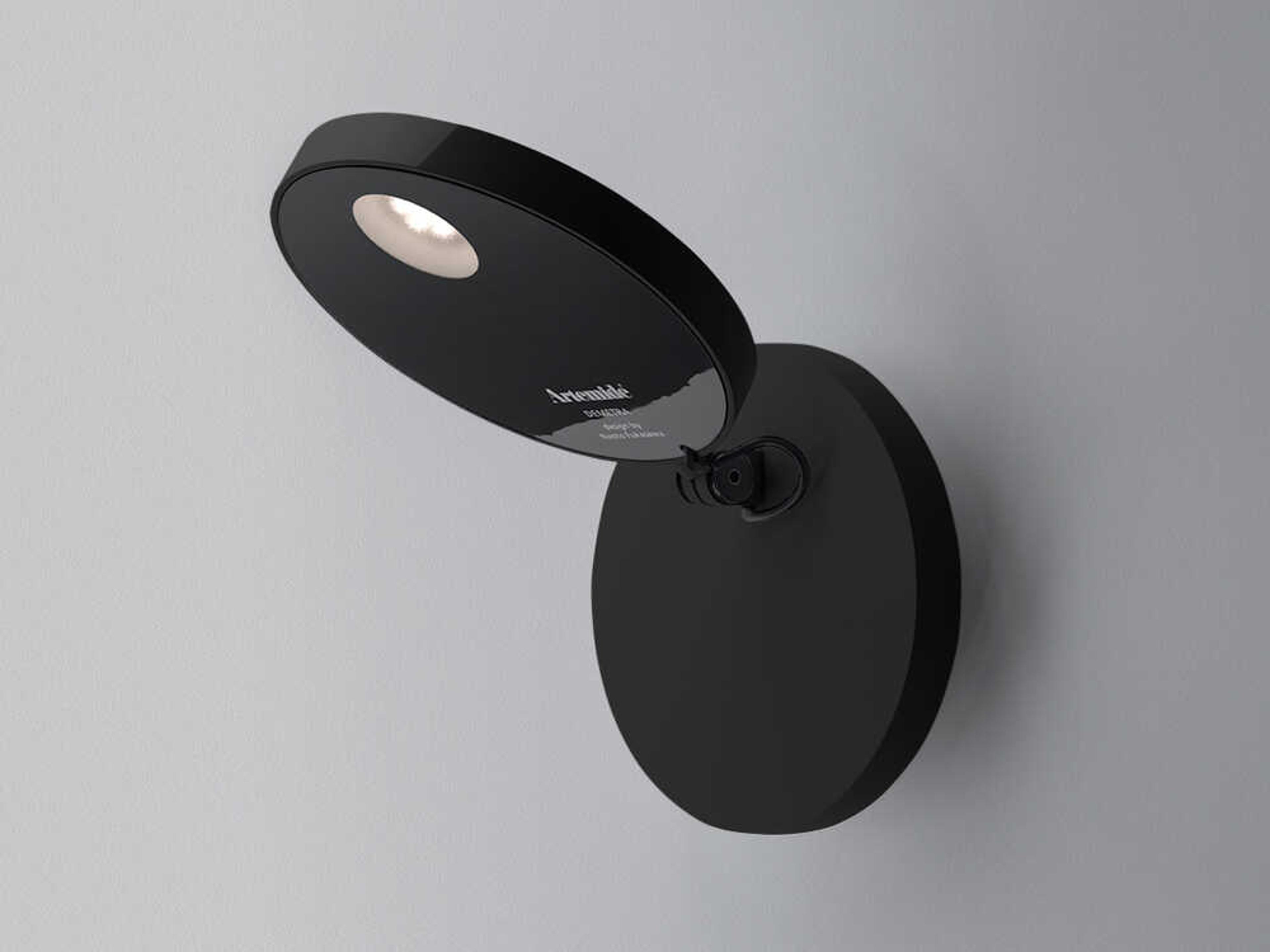 Artemide Demetra Matte Black Wall Sconce