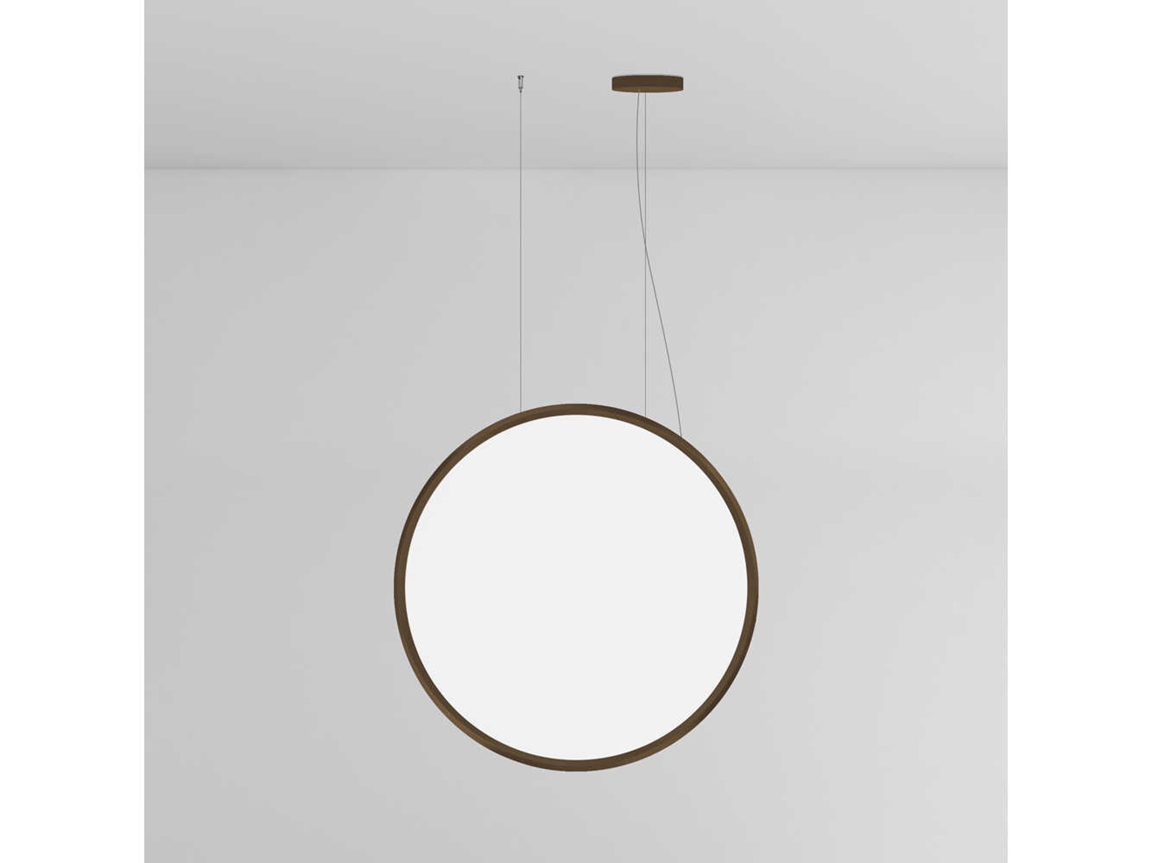 Artemide Discovery Vertical Bronze Black Round Pendant