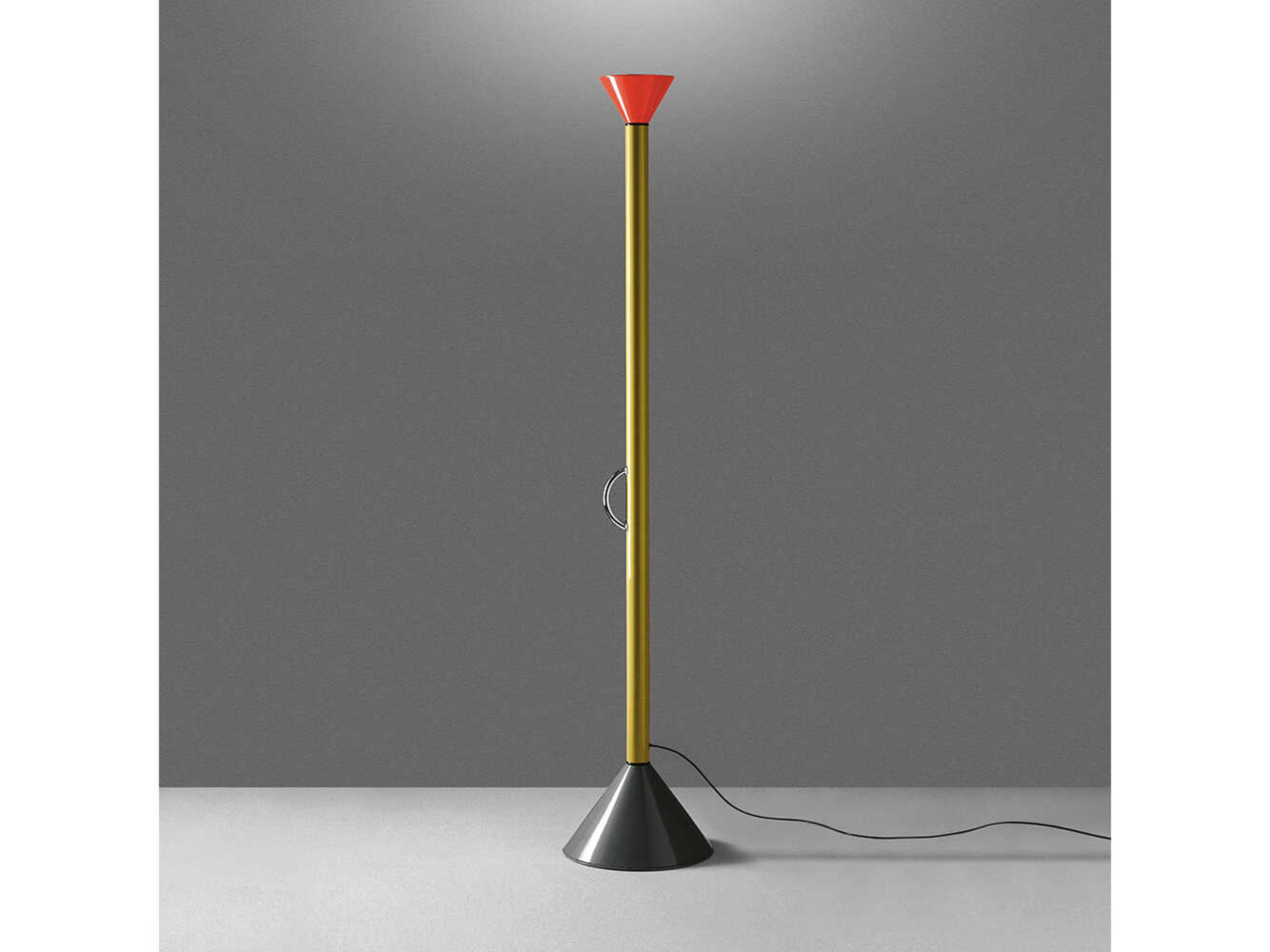 Artemide Callimaco Red Yellow Grey Floor Lamp