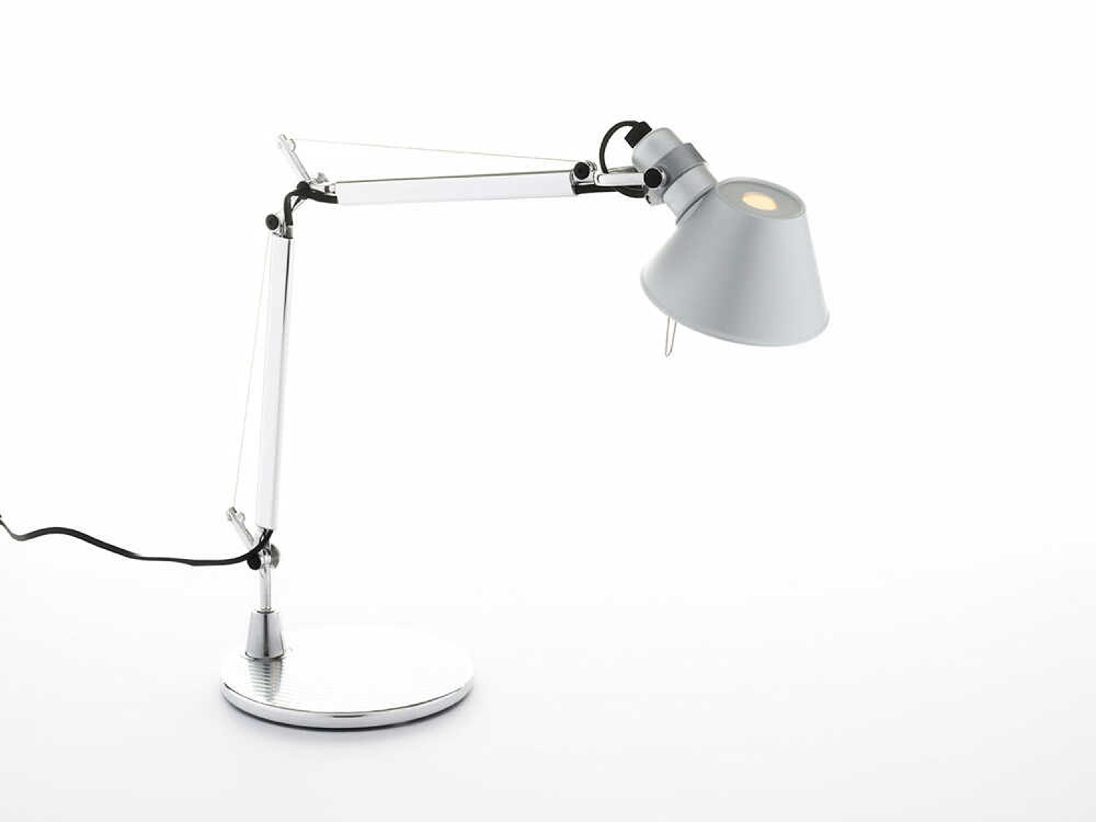 Artemide Tolomeo Micro Aluminum Silver Desk Lamp