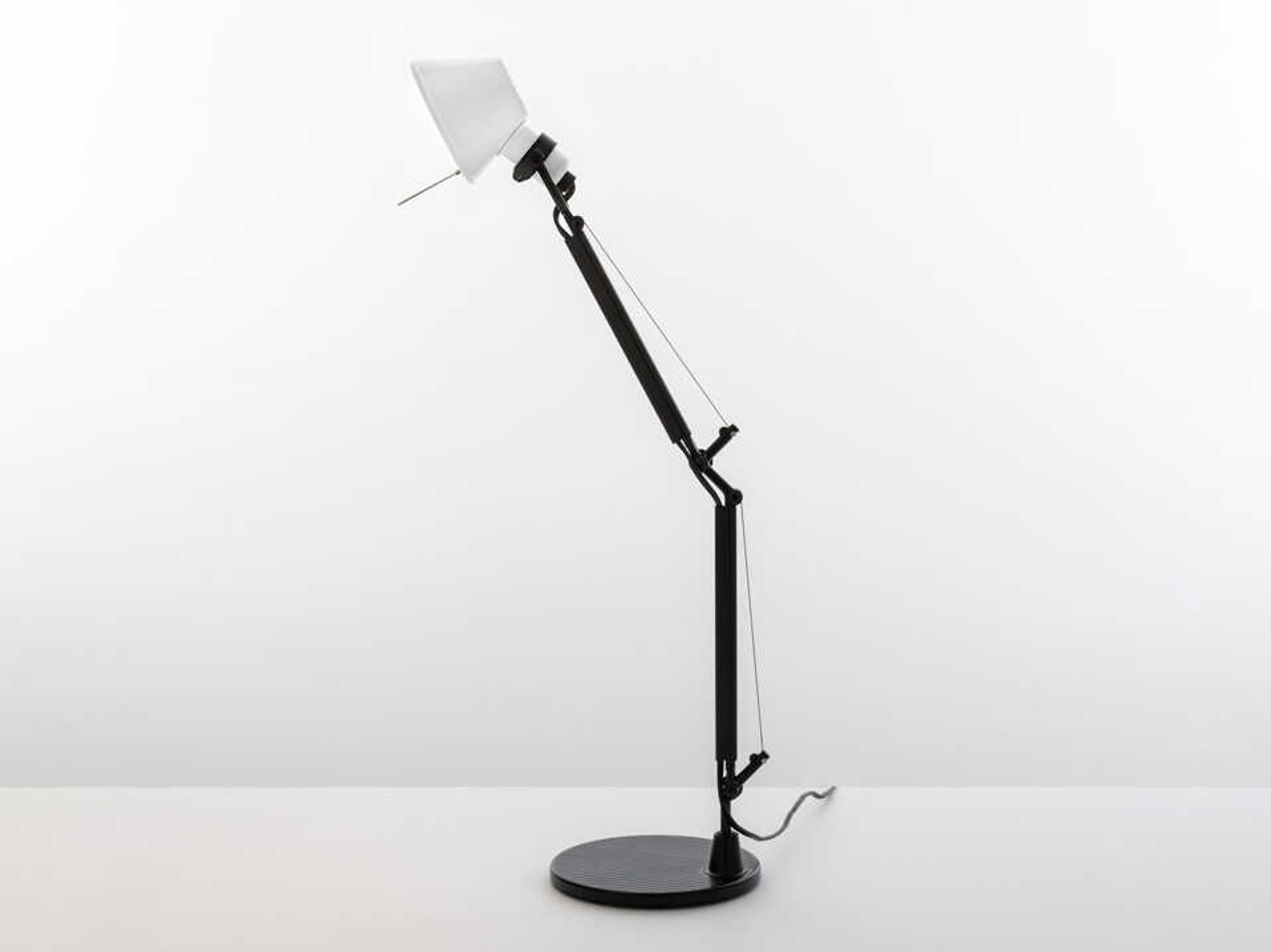 Artemide Tolomeo Micro White Black Desk Lamp