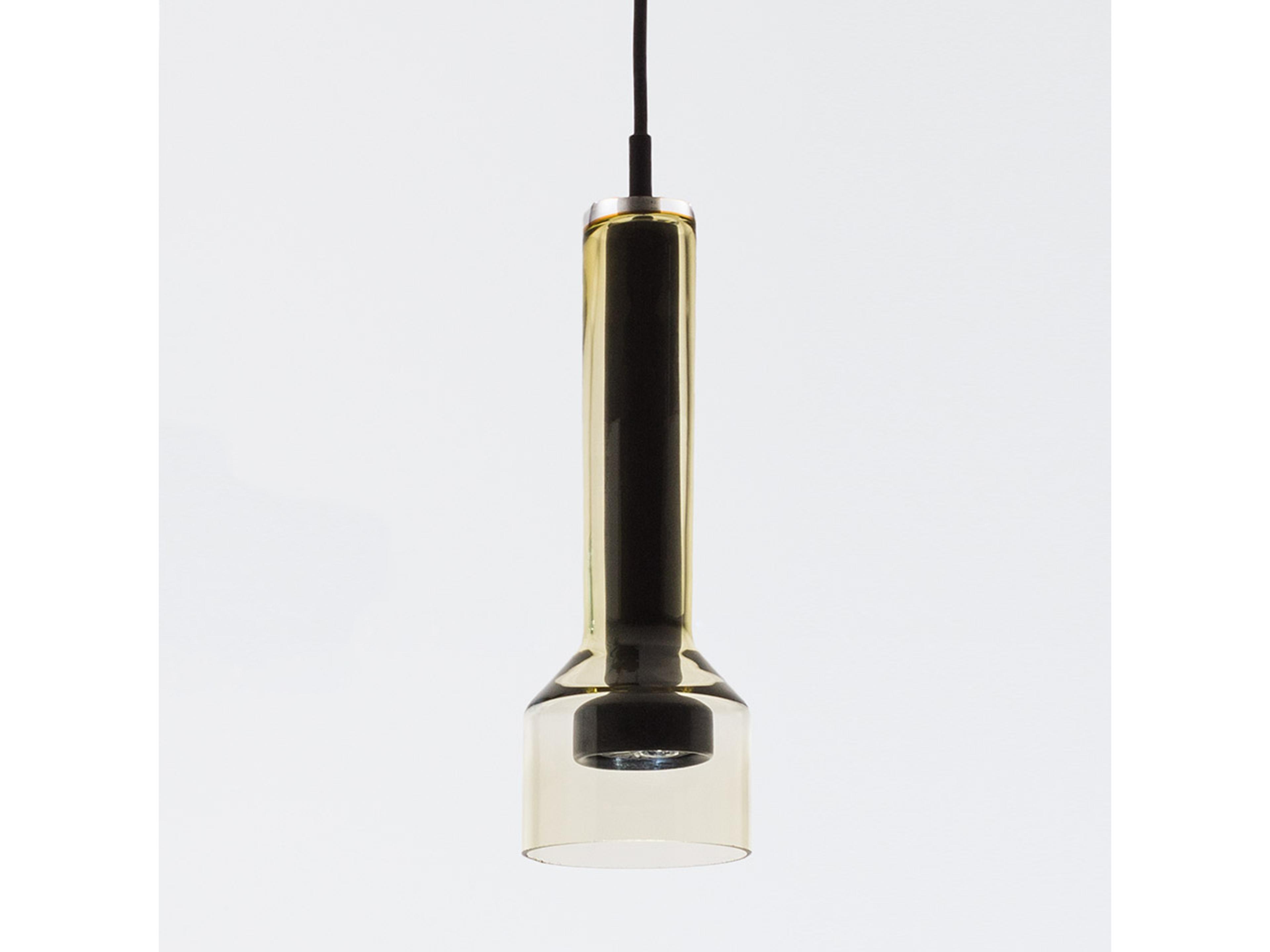 Artemide Stab Green Amber Clear Cylinder Mini Pendant